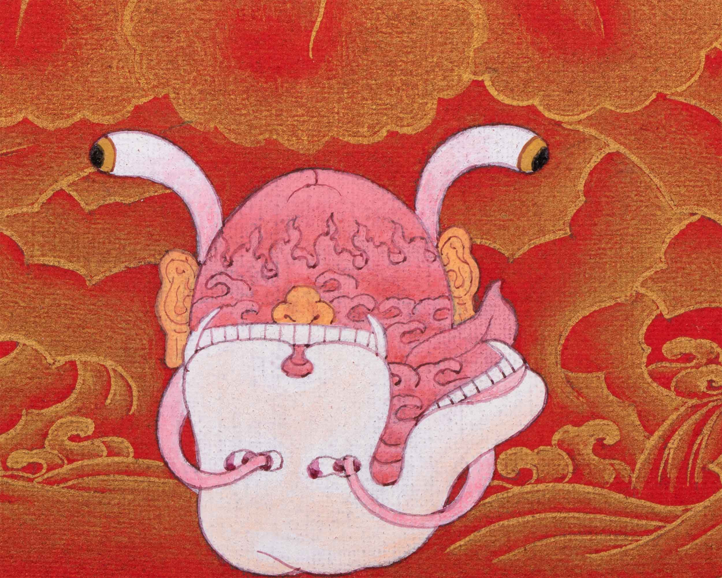 Tibetan Buddhist Thangka Of Dakini Vajravarahi | Buddist Dakini Thangka For Meditation