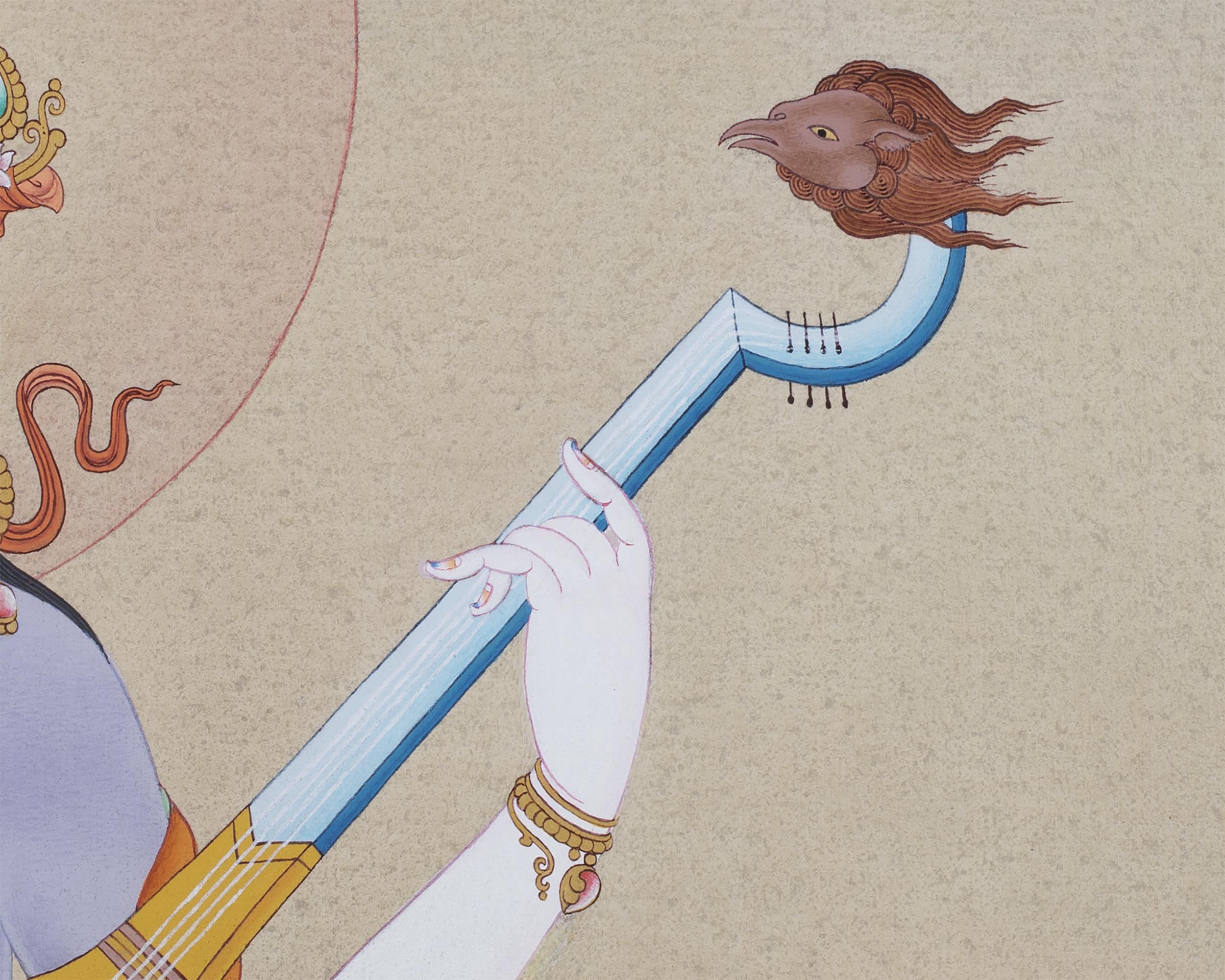 Saraswati Goddess | Deity Of Wisdom | Thangka Art