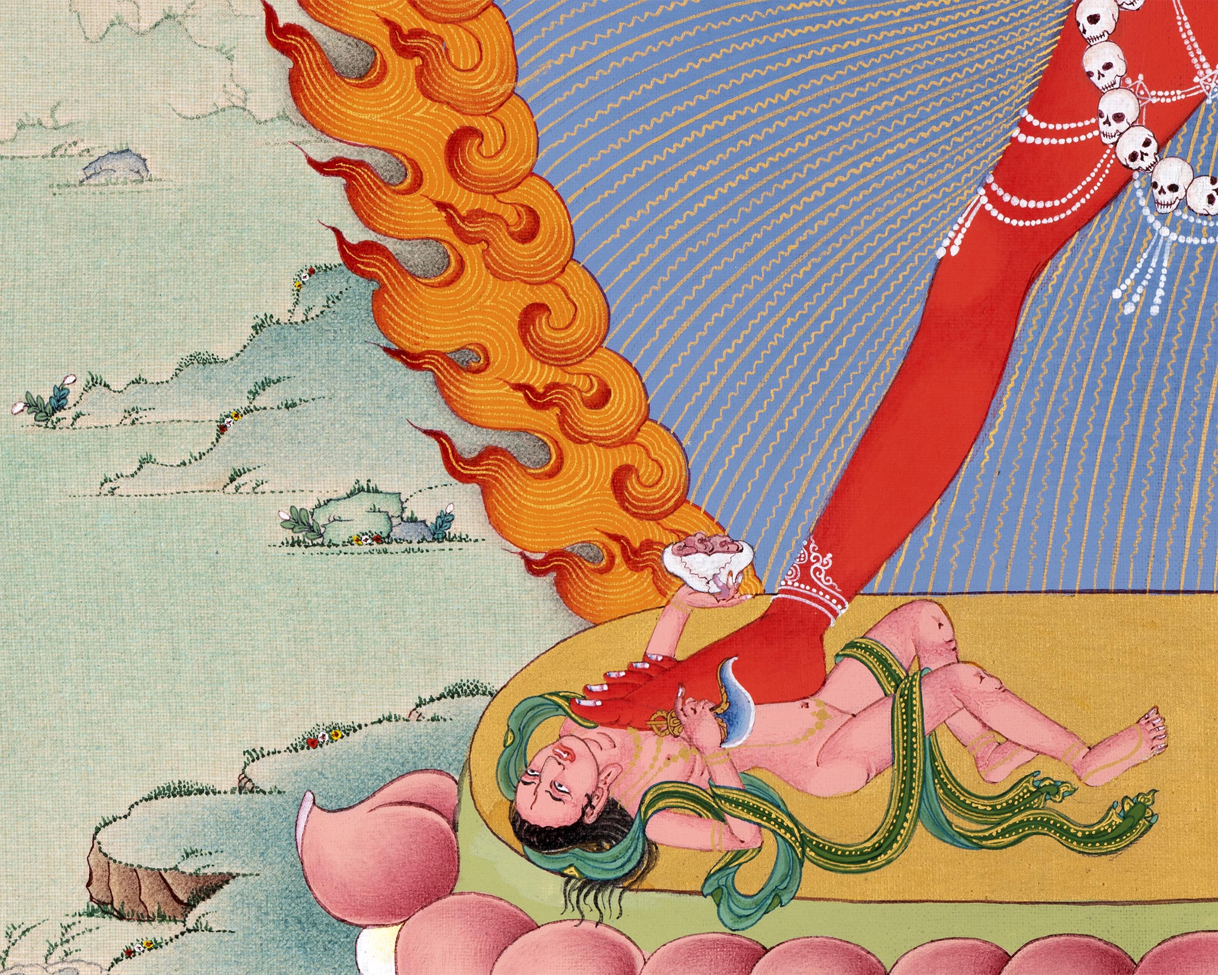 Vajrayogini Thangka | Wrathful Dakini | Female Yidam