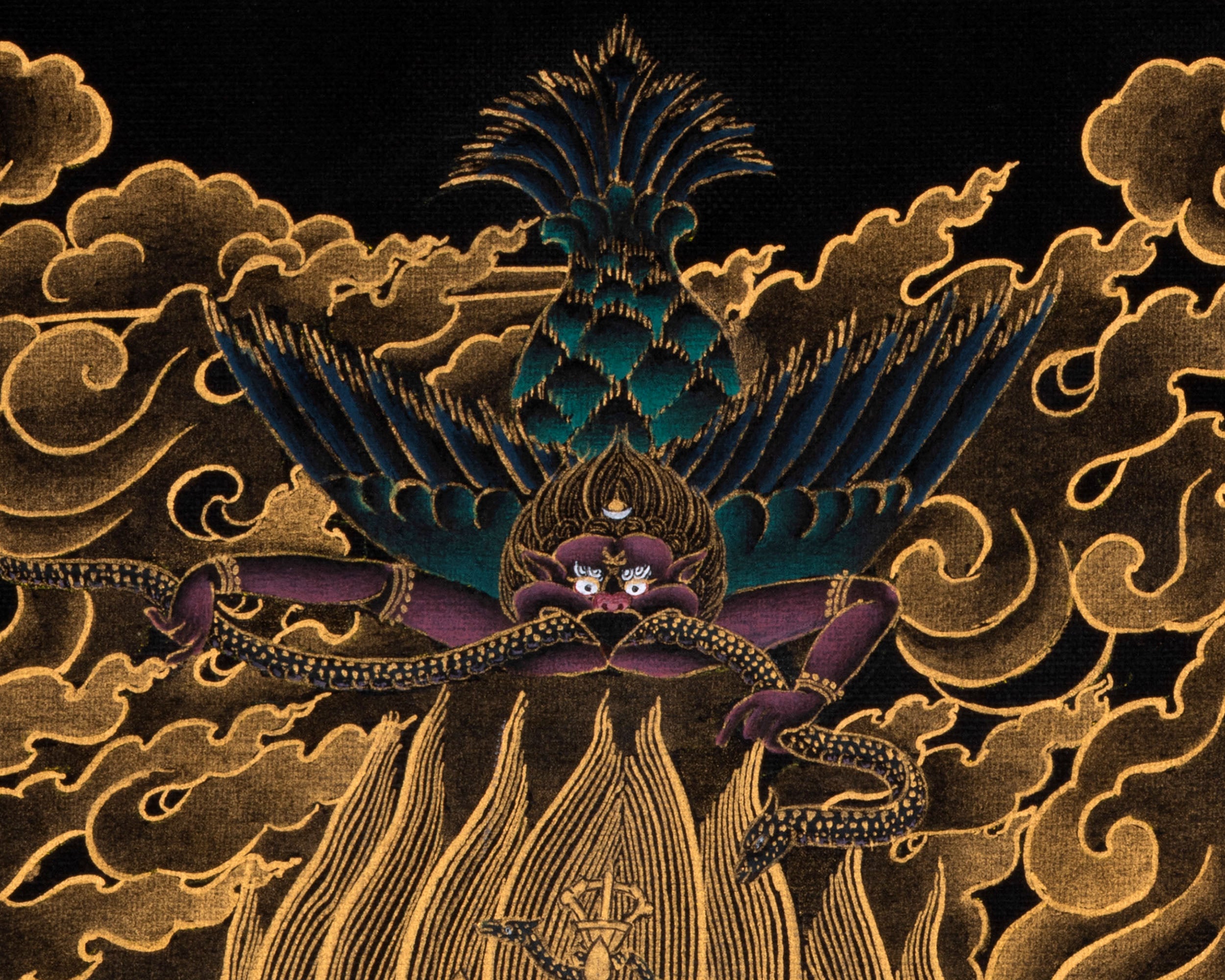Sakya Mahakala | Protector Deity Thangka