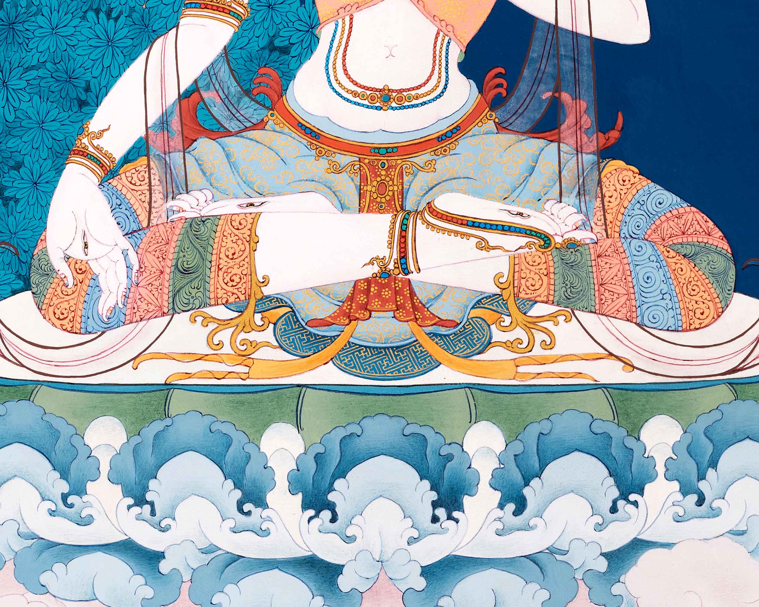White Tara Art | Tibetan Hand Painted Buddhist Thangka