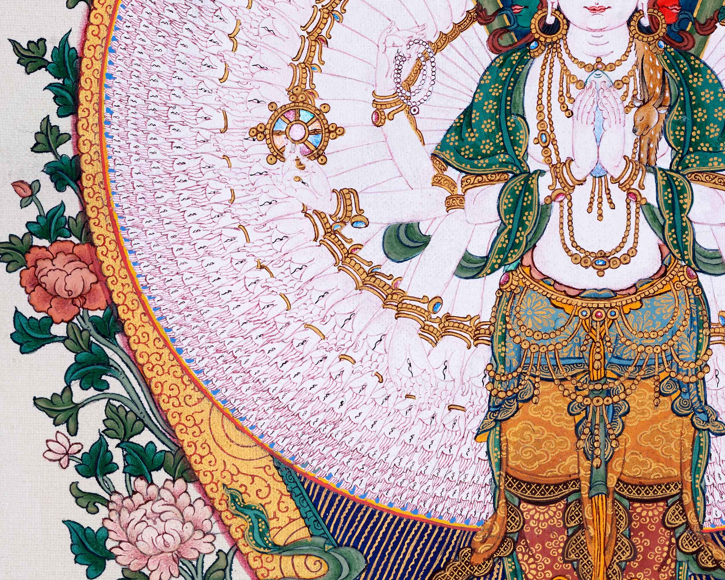 1000 Armed Chenrezig Thangka | Sacred Art for Daily Practice