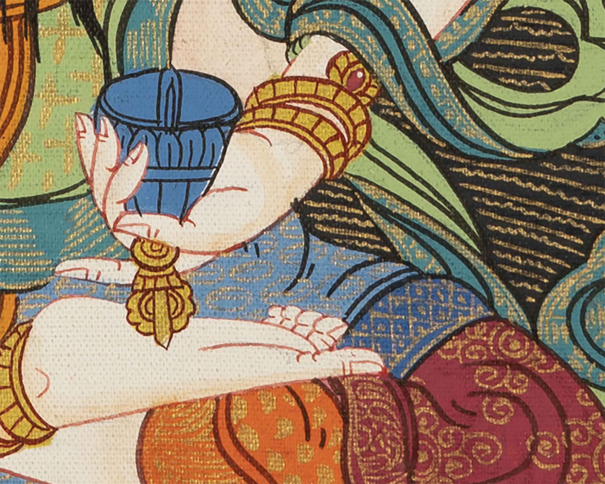 Vajrasattva Yab Yum Thangka | Tibetan Thangka Painting