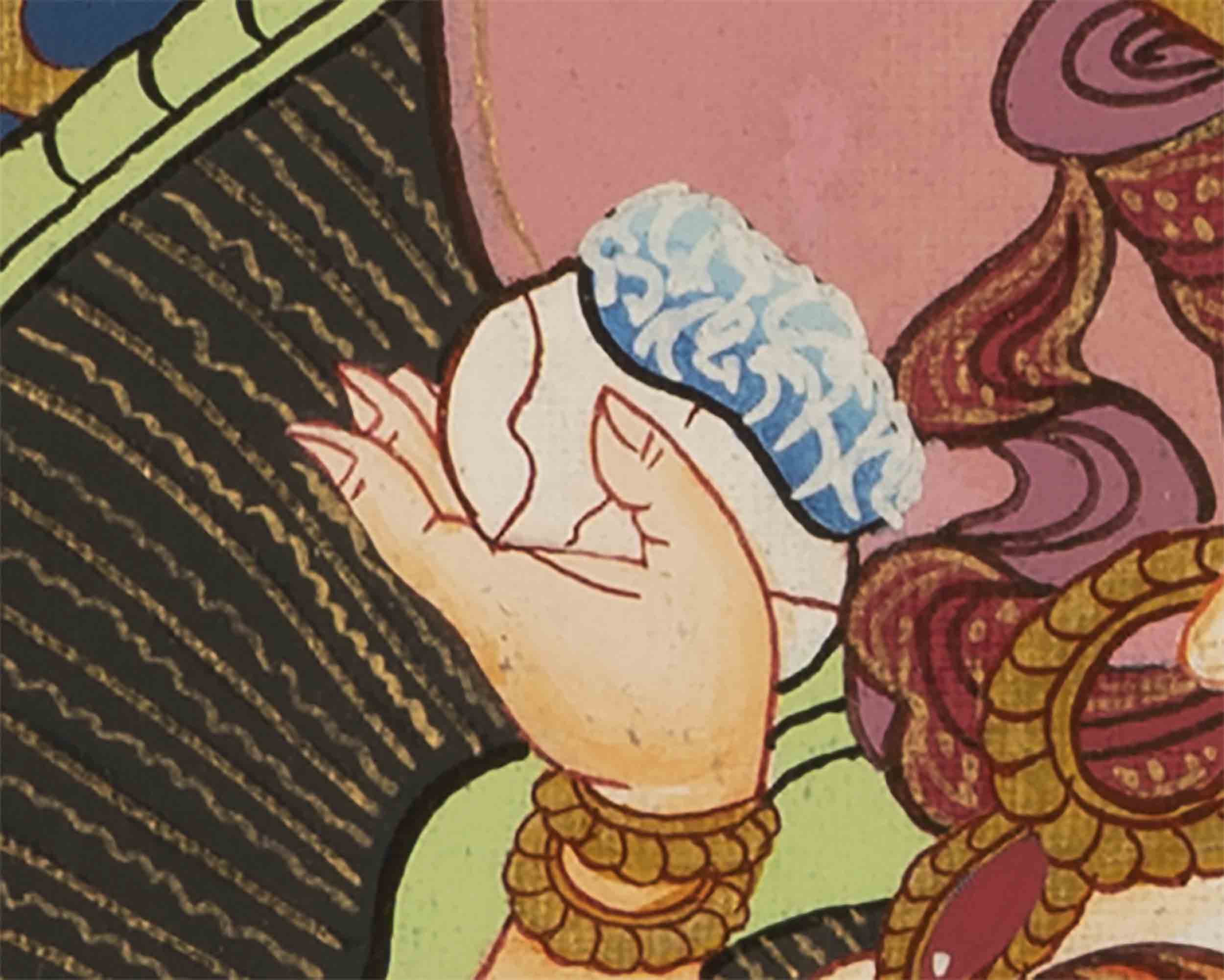 Vajrasattva Shakti Thangka | Religious Wall Decor