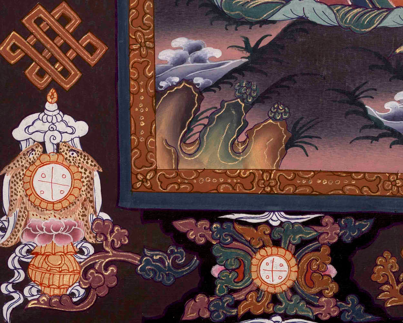 Manjushree Thangka Painting | Traditional Tibetan Art | Wall Decors