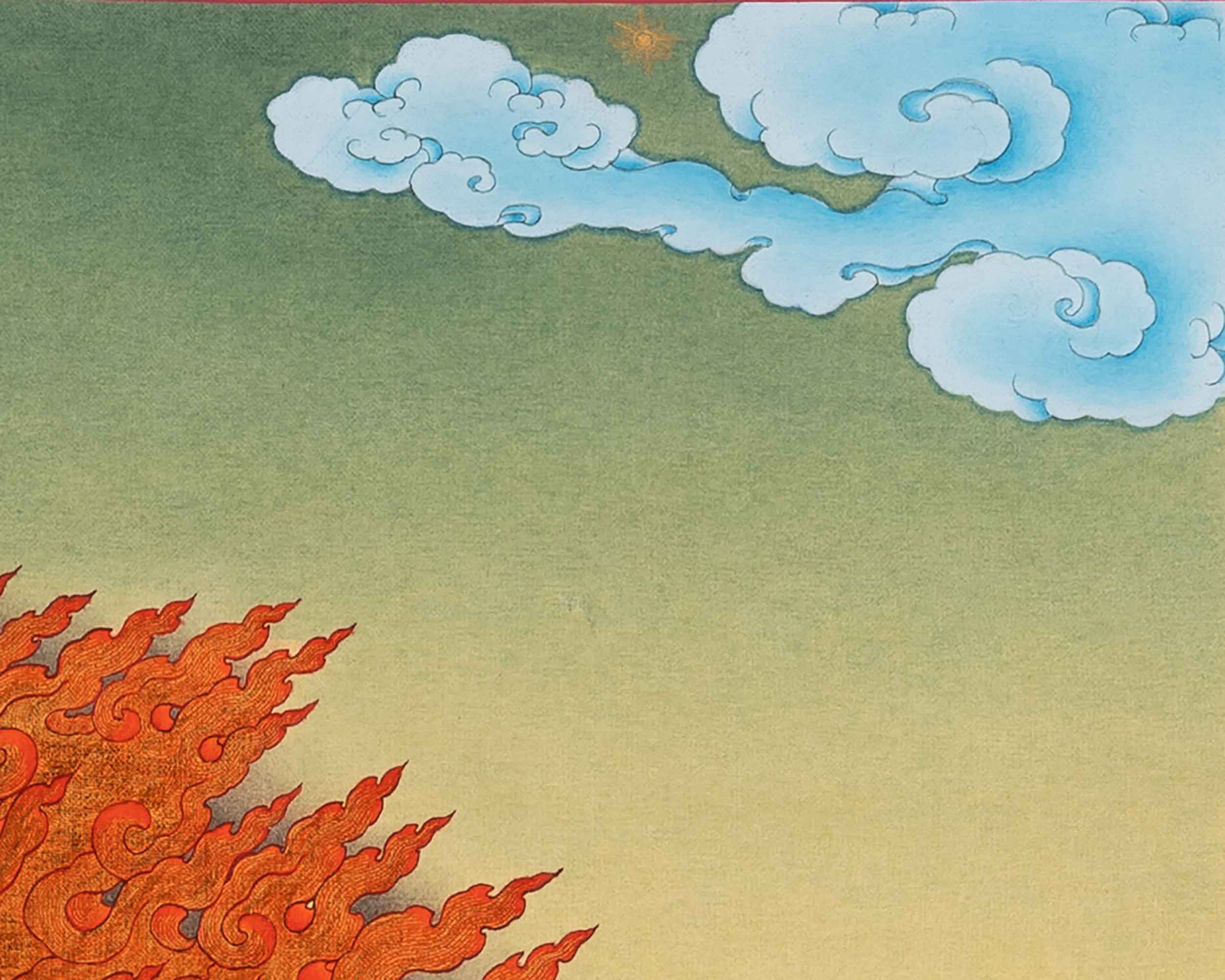 Mahakala Bernagchen Thangka | Traditional Hand-Painted Artwork