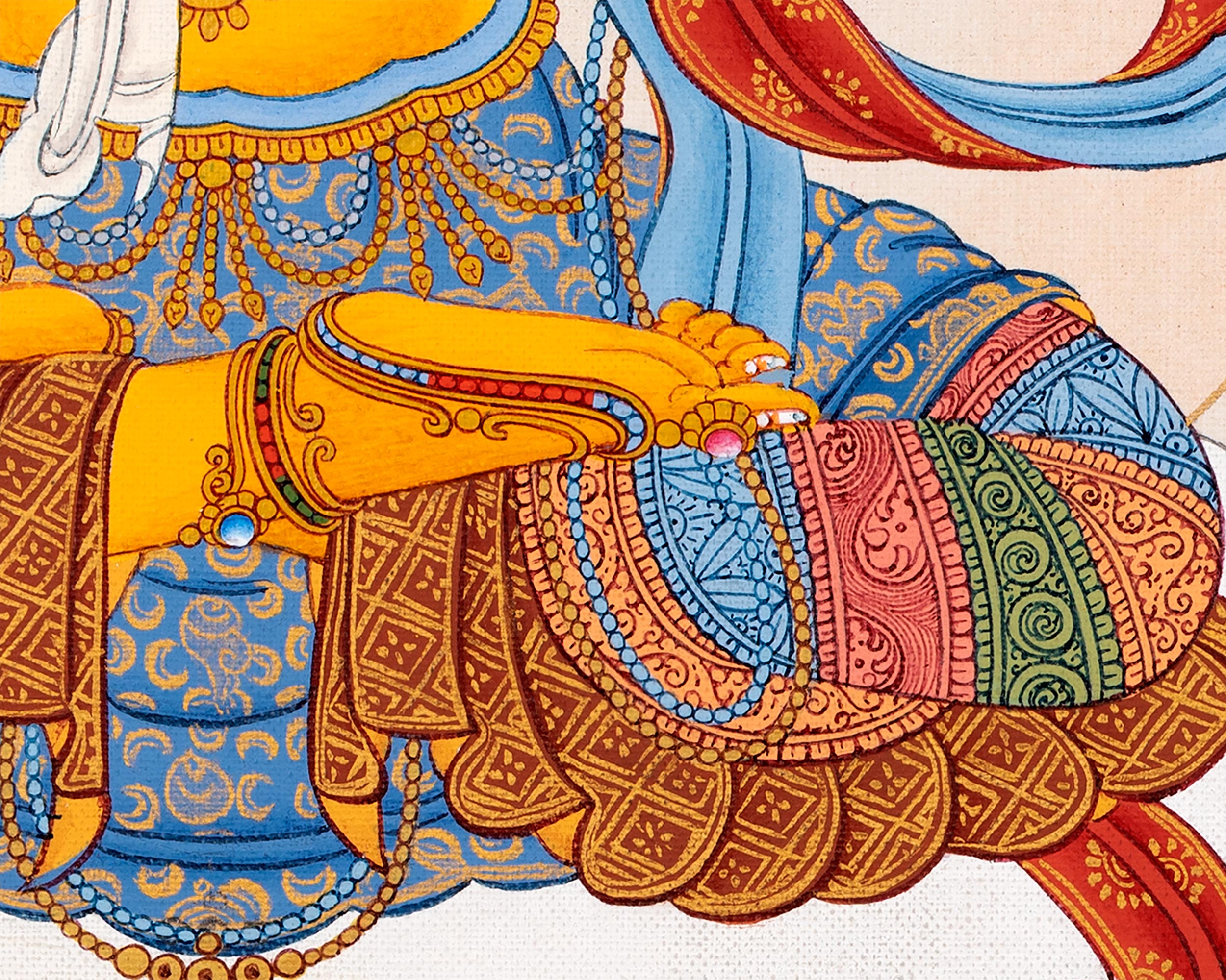 Manjushri Thangka Painting | Tibetan Buddhist Painting