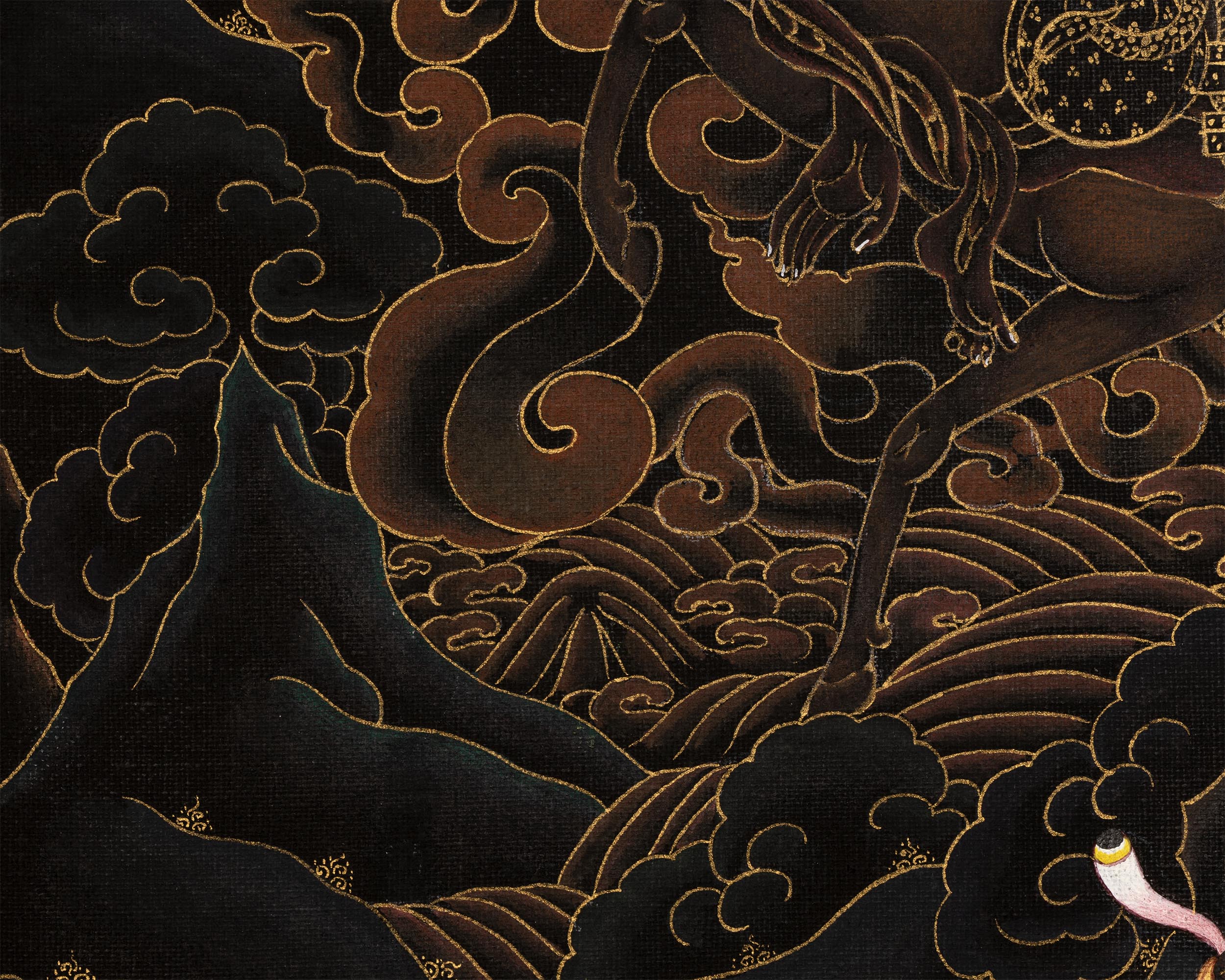 Palden Lhamo Thangka Painting | Hand Painted in Traditional Nakthang Style