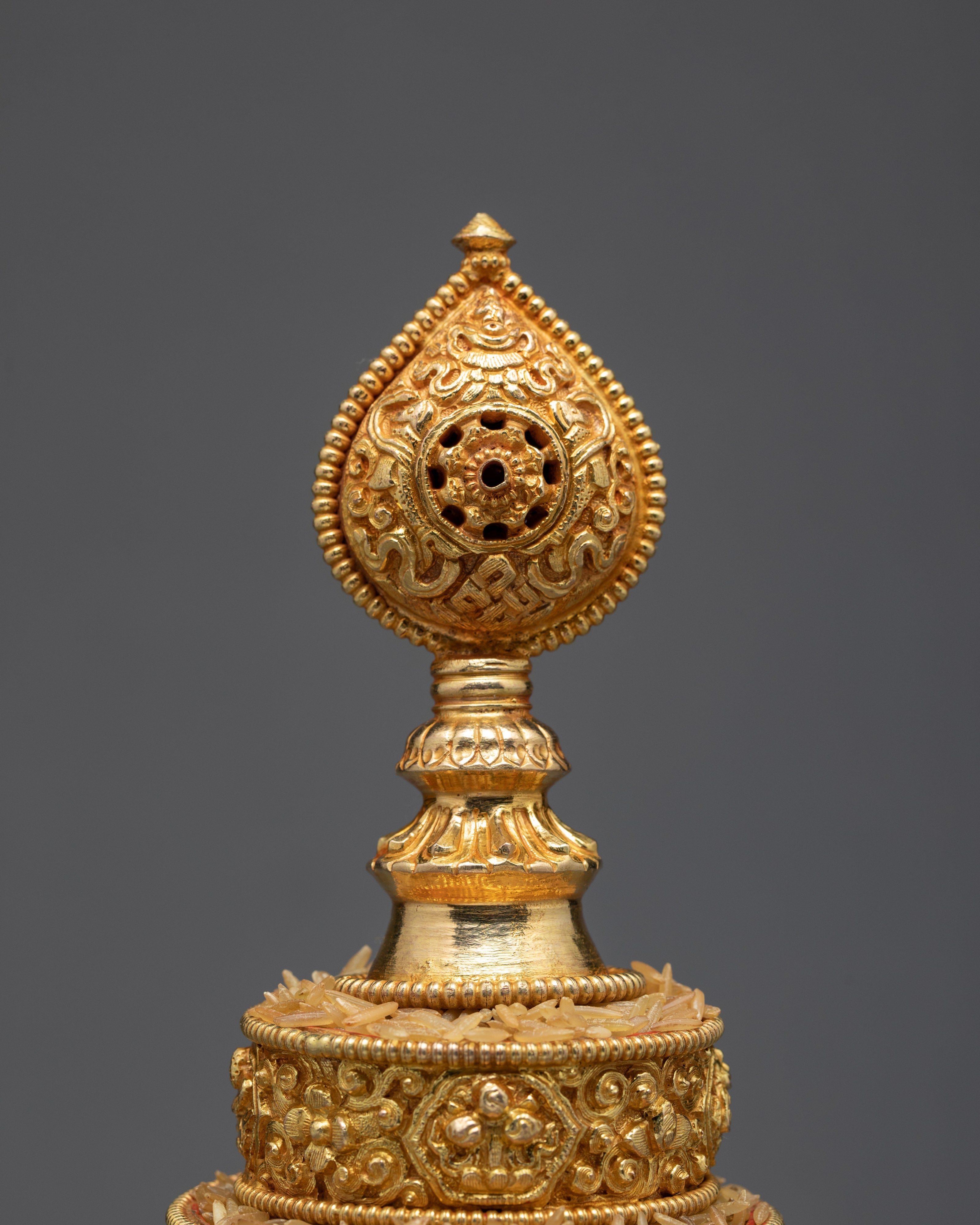 Metal Mandala Set | Gold Plated and Handcarved | 4 inches