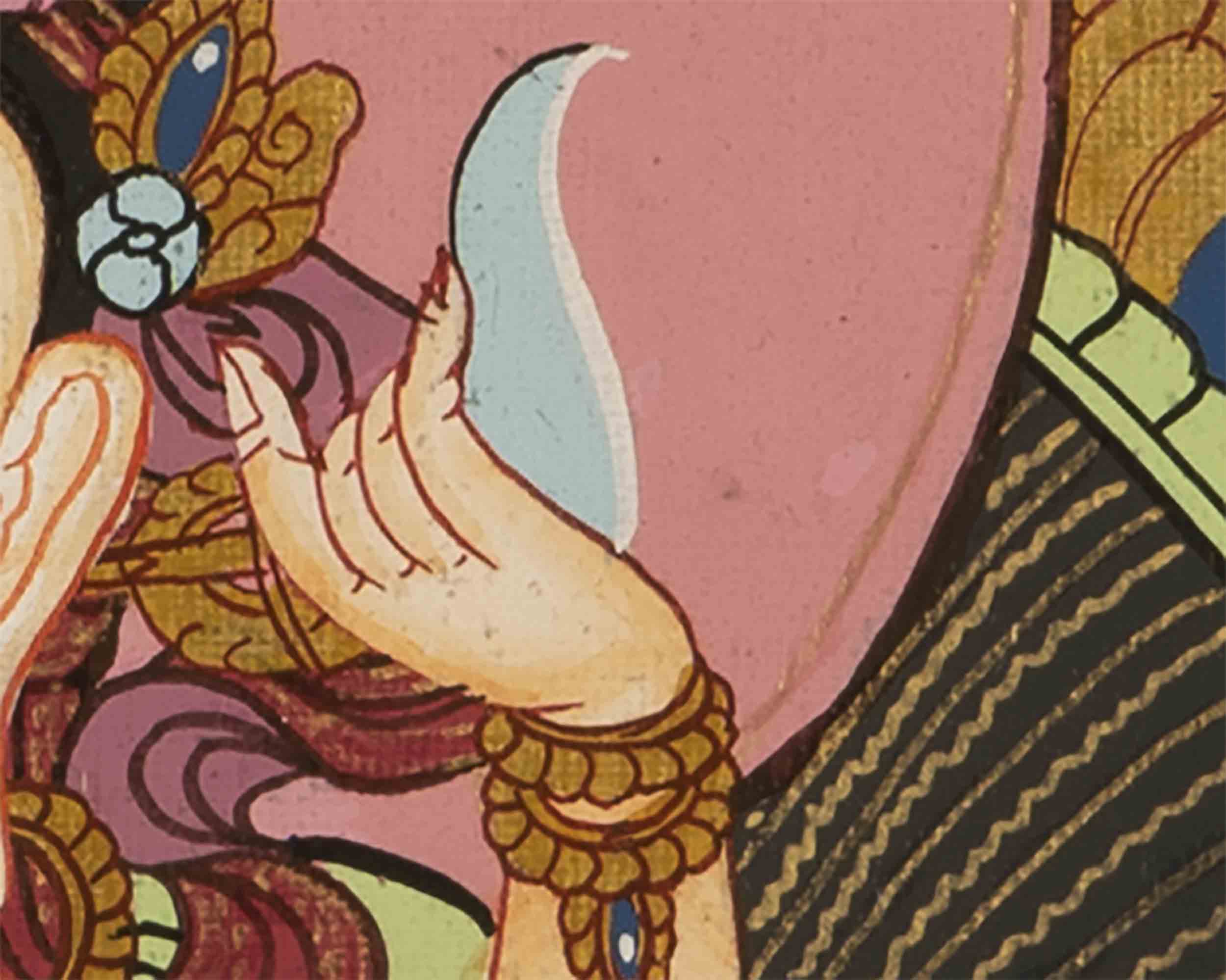 Vajrasattva Shakti Thangka | Religious Wall Decor