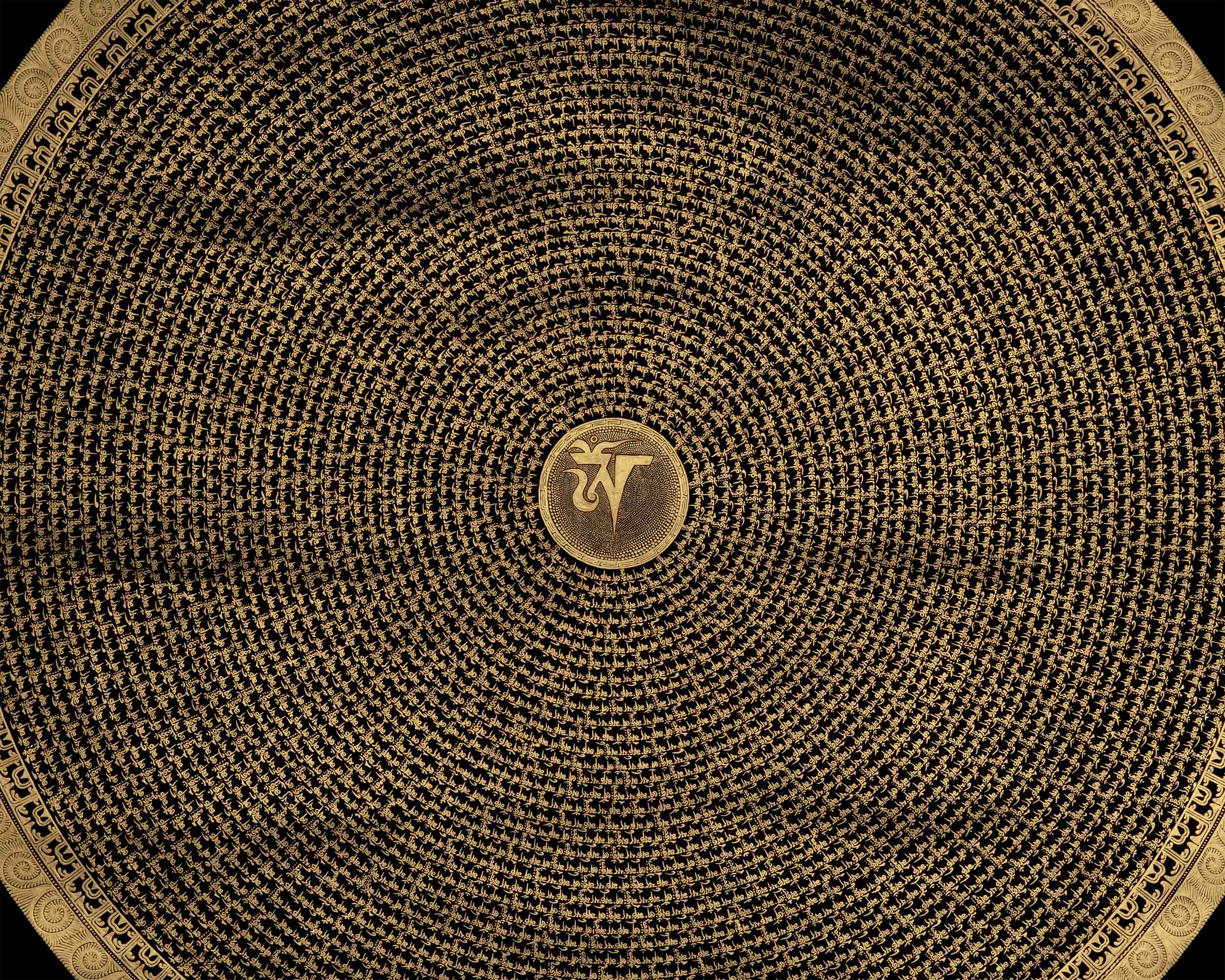 Om Mantra Mandala Thangka | Zen Buddhism