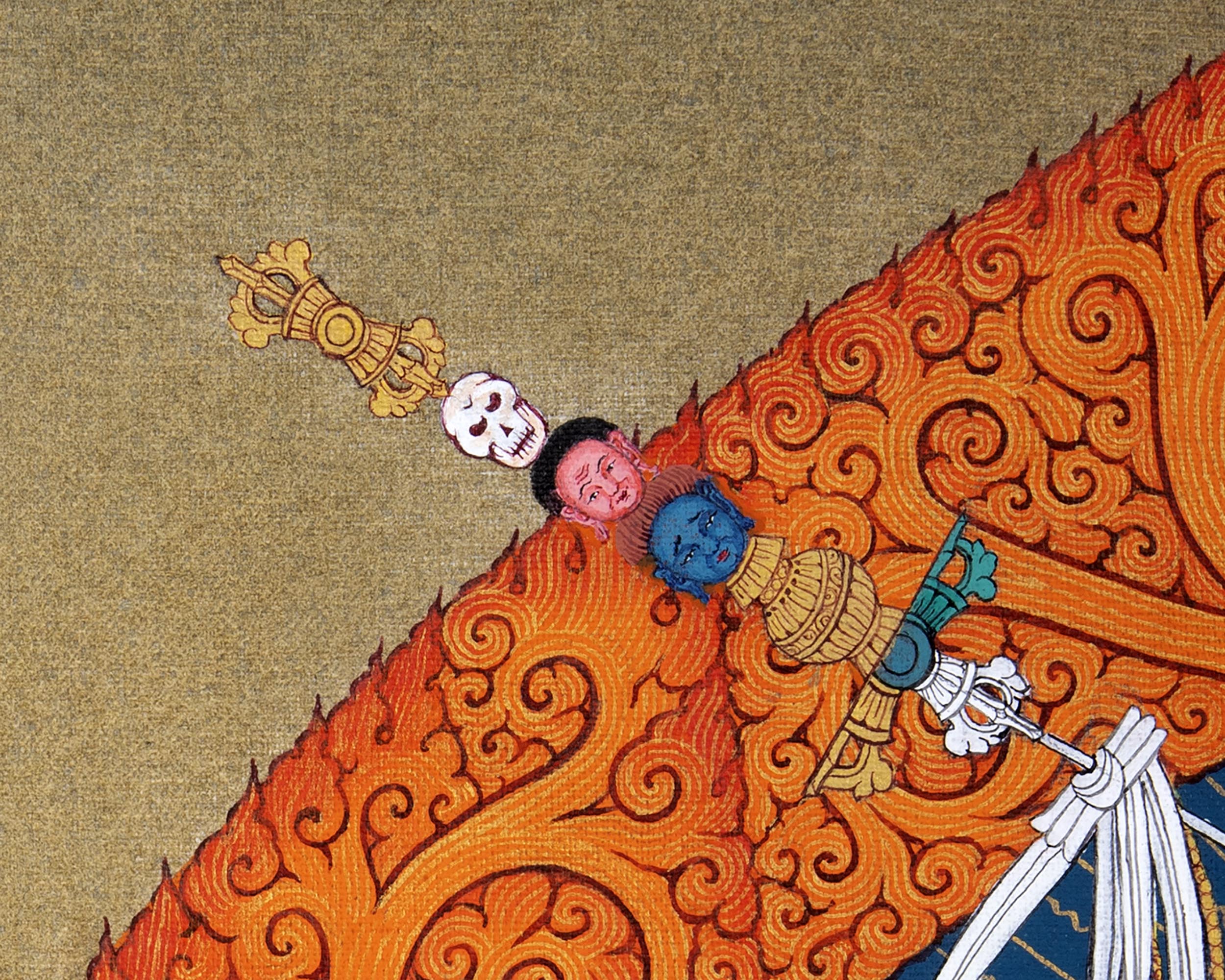 Red Vajrayogini Thangka | Wrathful Deity | Dakini Art Painting