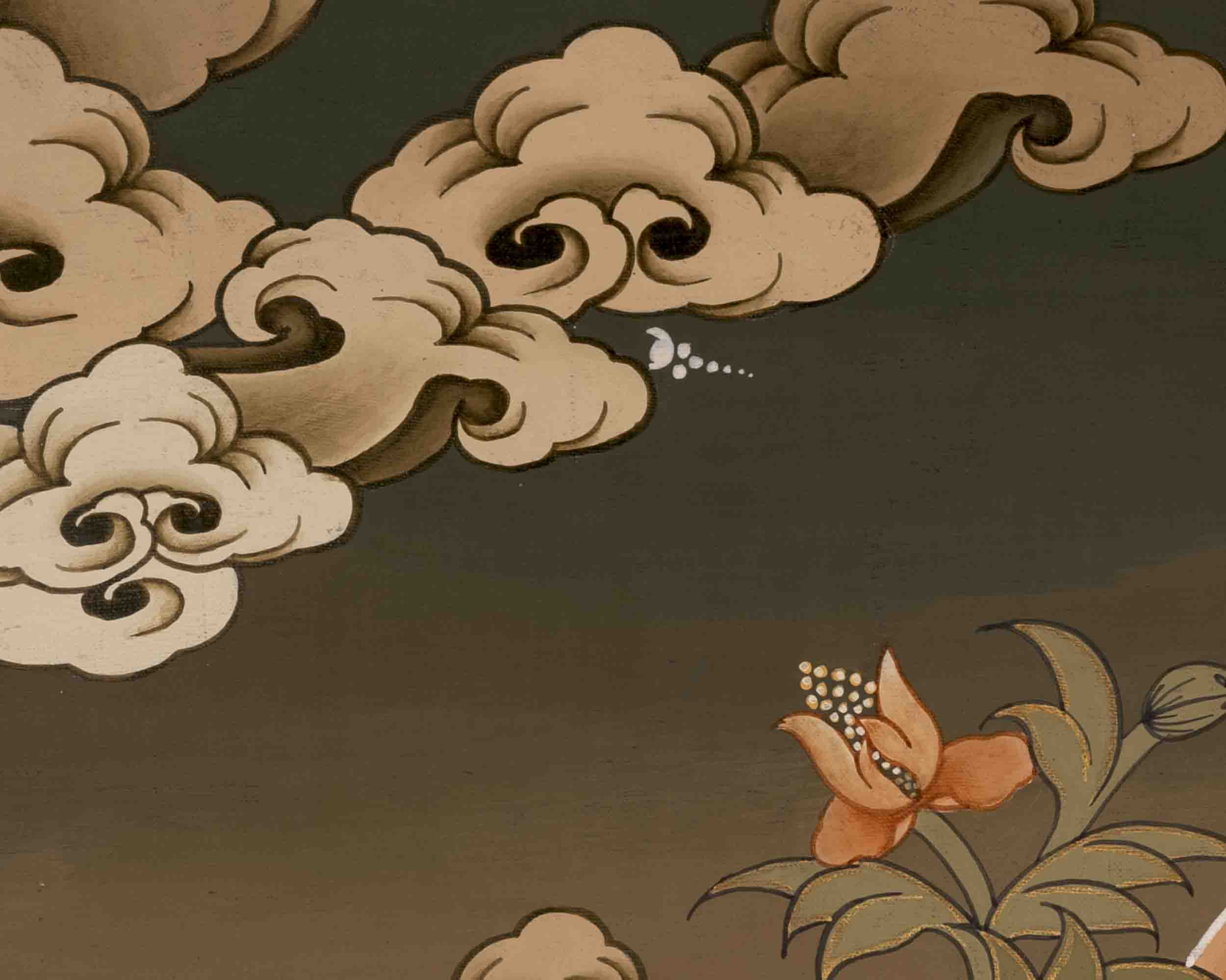 Harmony Unveiled: Samantabhadra Thangka featuring the Yab Yum Buddha in Religious Buddhist Art