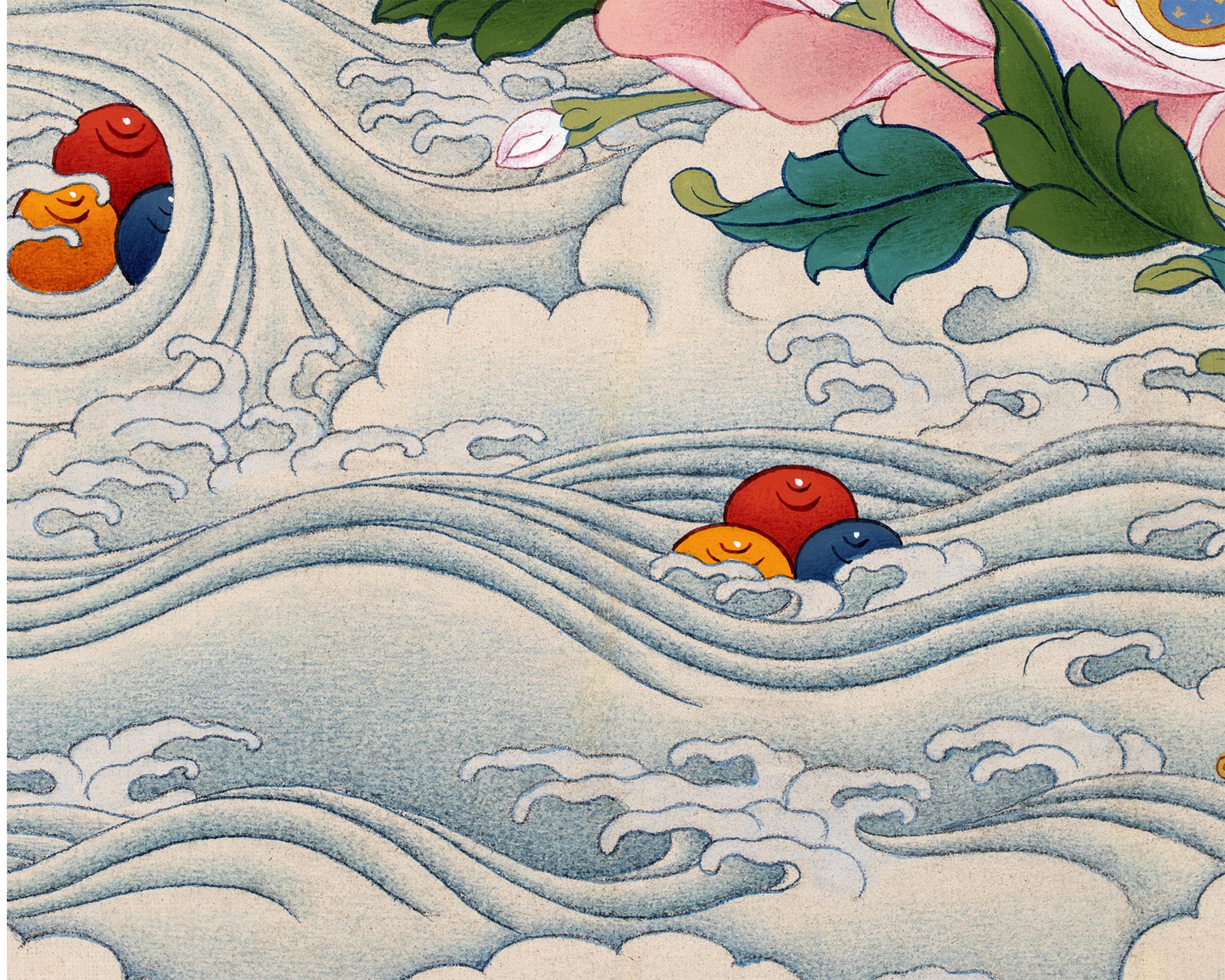 Traditional Karma Gadri Thangka Of Guru Rinpoche | Padmasambhava