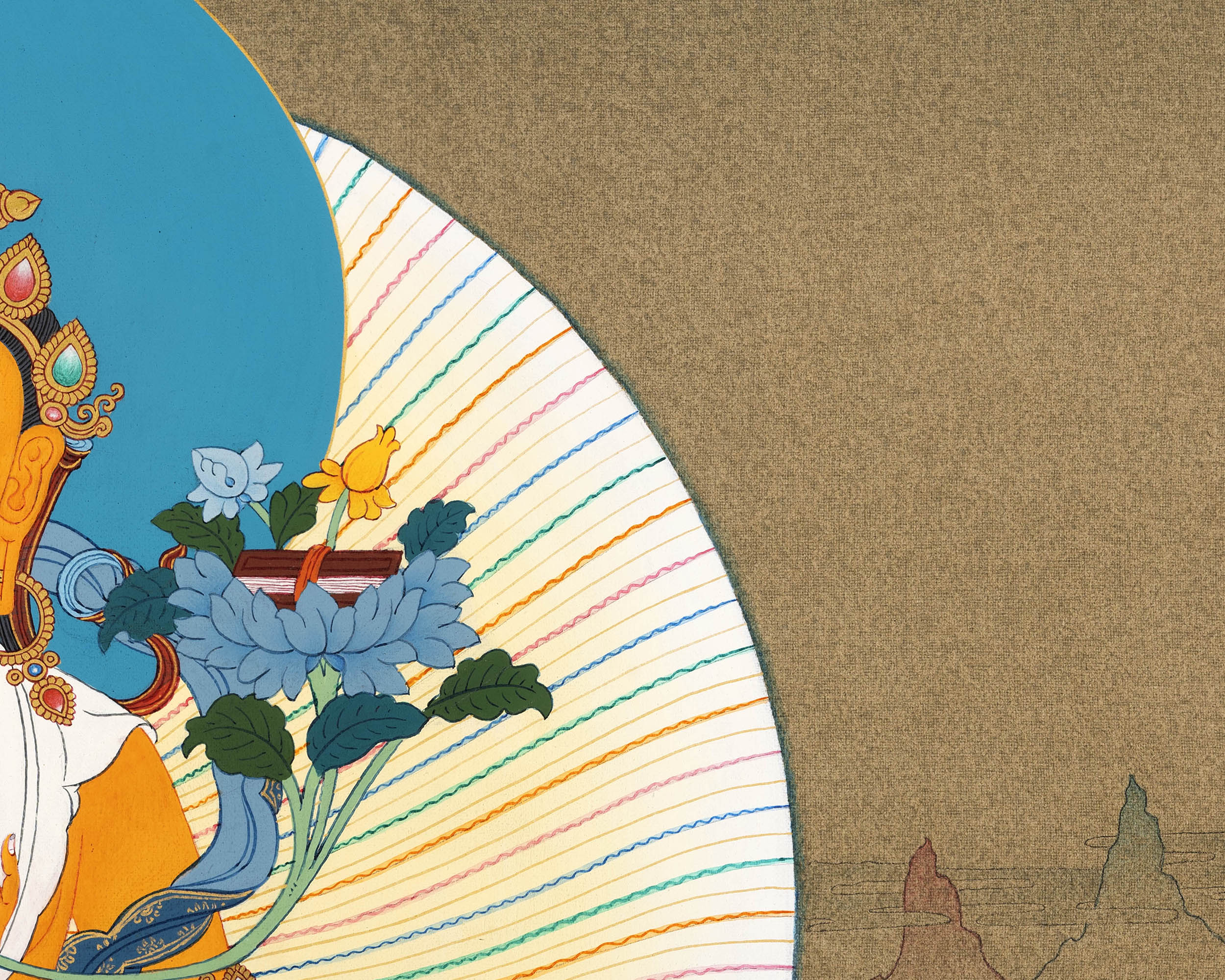 Wisdom Bodhisattva Manjushri Thangka