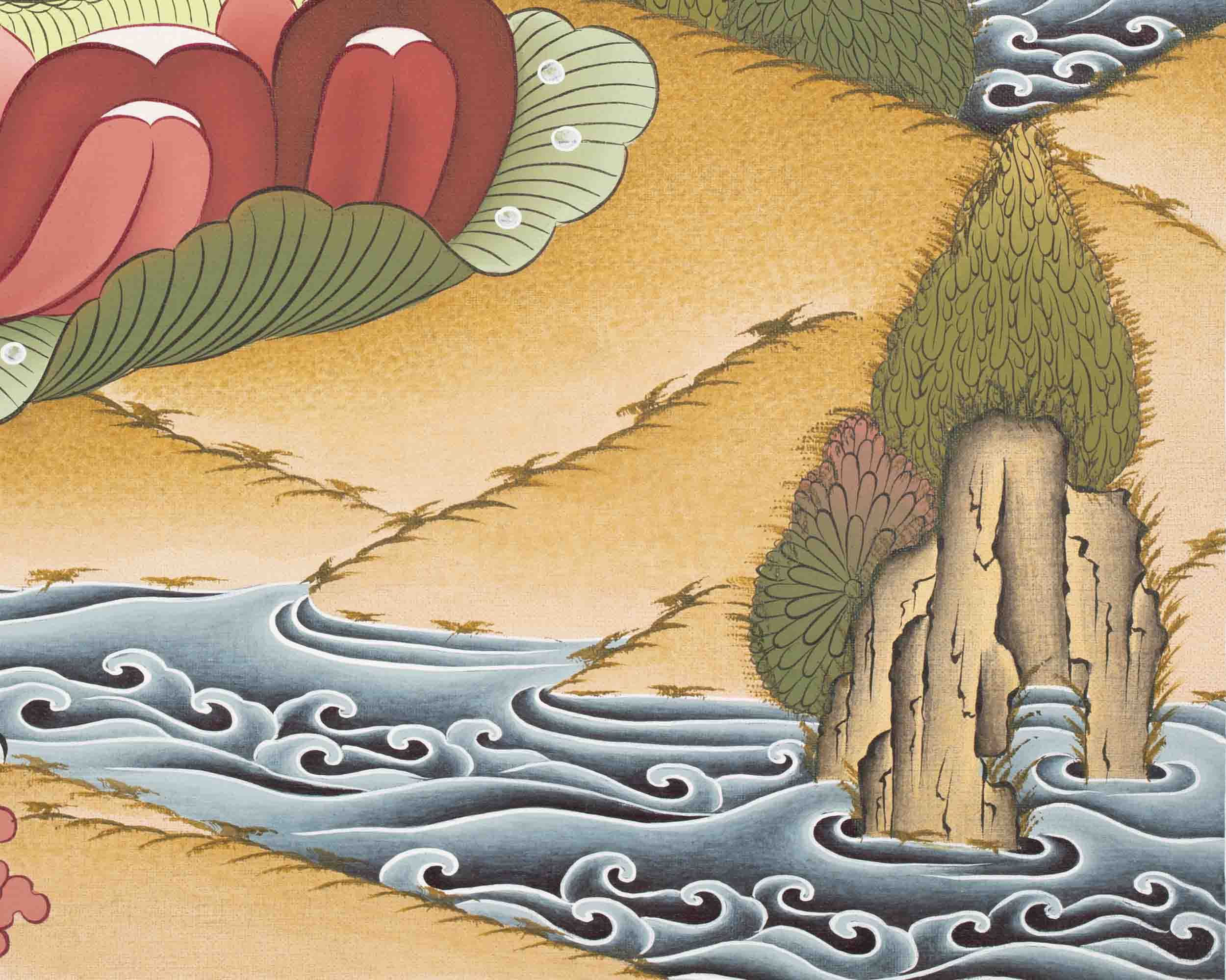 1000 Armed Bodhisattva Guanyin Chenrezig | Buddhist Thangka