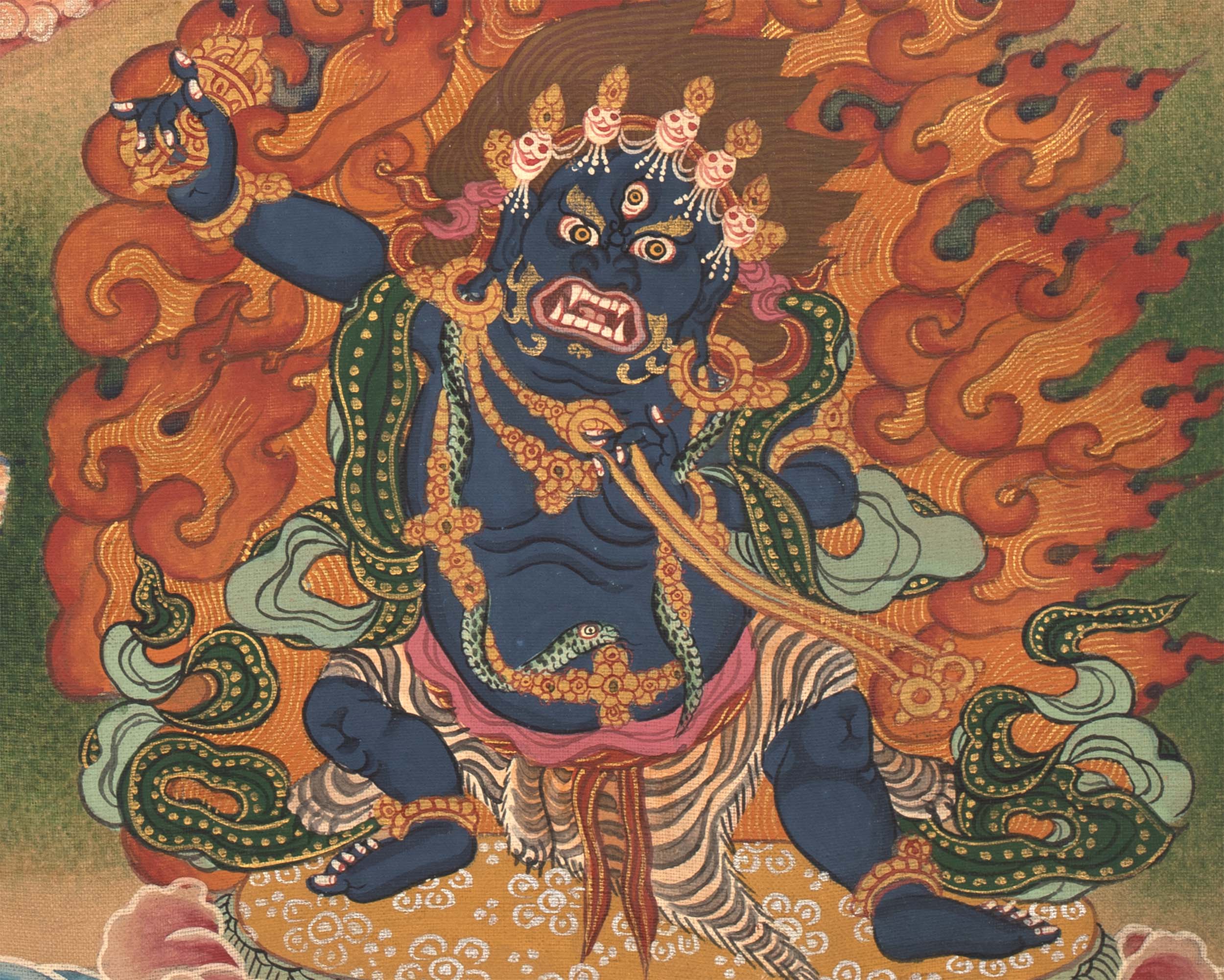 Chenrezig Mandala Thangka | Handpainted Religious Buddhist Art