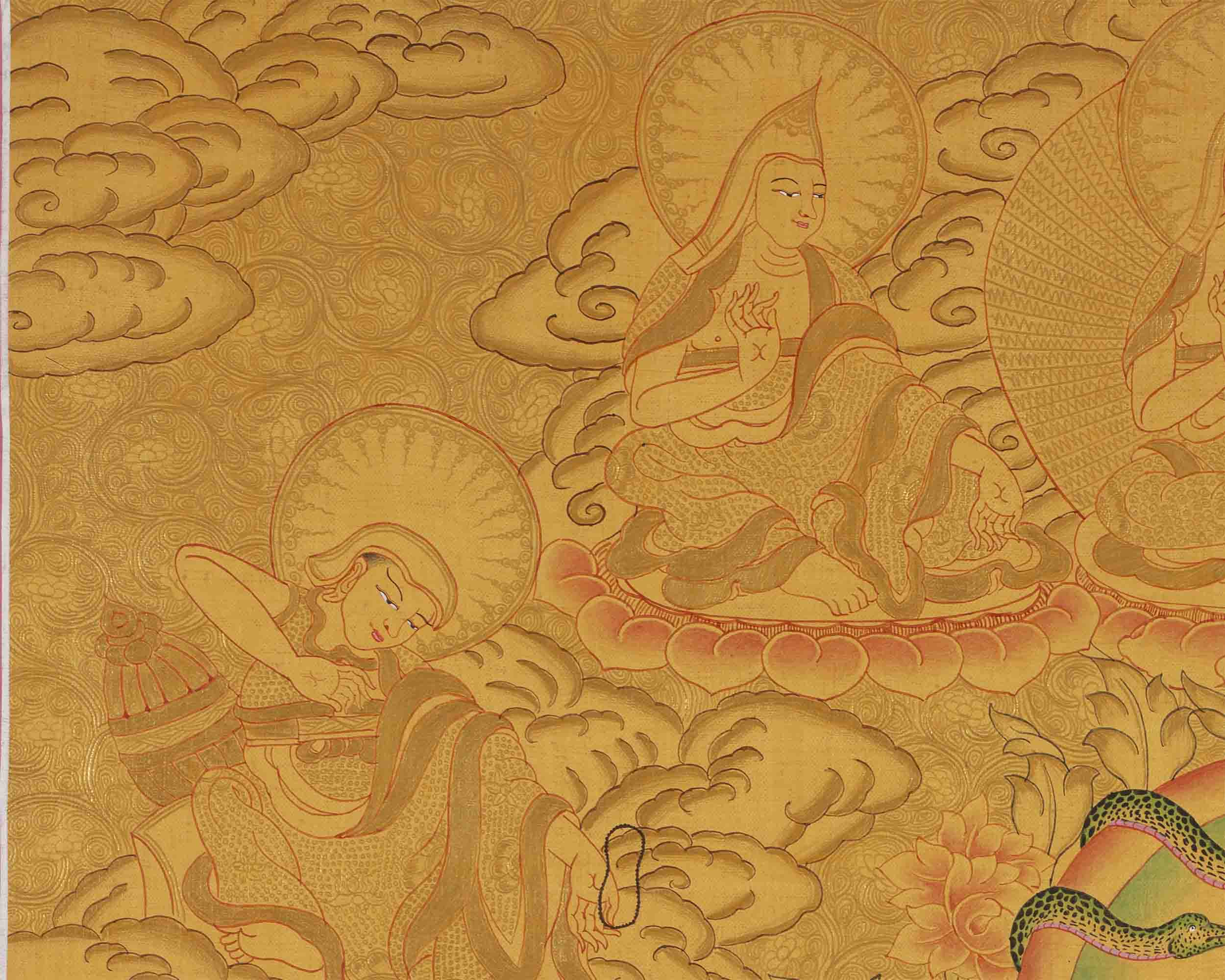 Nagarjuna The Great Buddhist Master's Thangka Painting