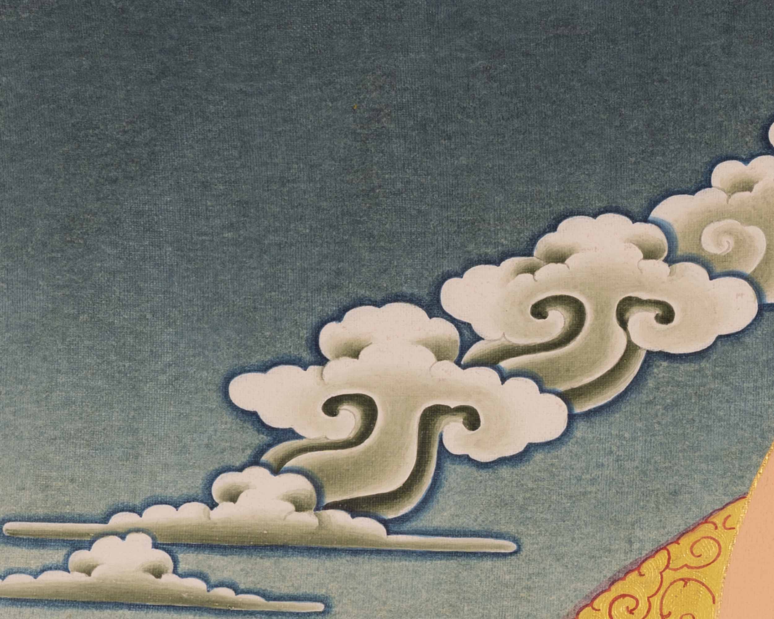 Samantabhadra Bodhisattva Thangka | Aspiration Prayer Buddha