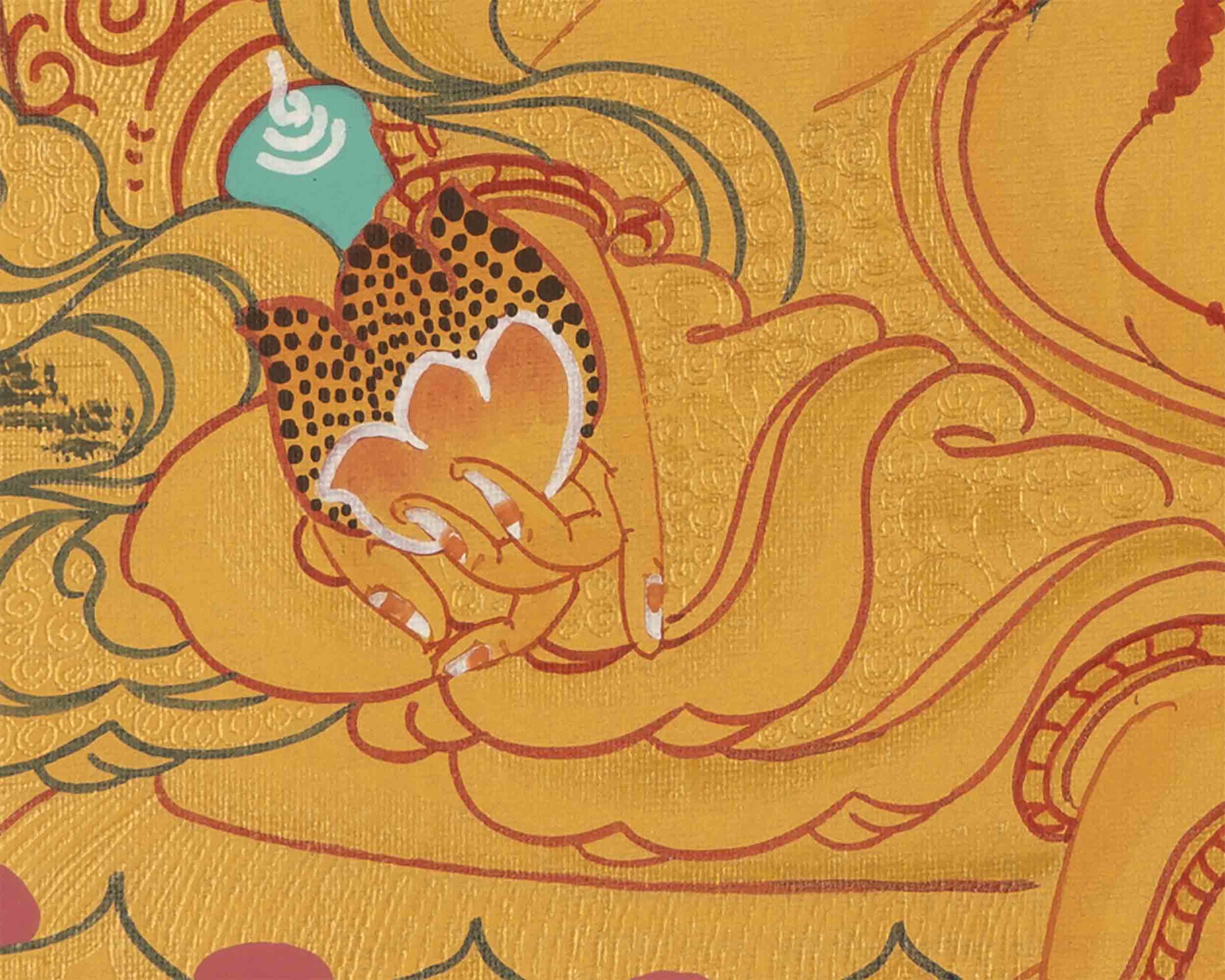 Kubera Thangka Painting | Dzambhala | Wall Decoration Painting