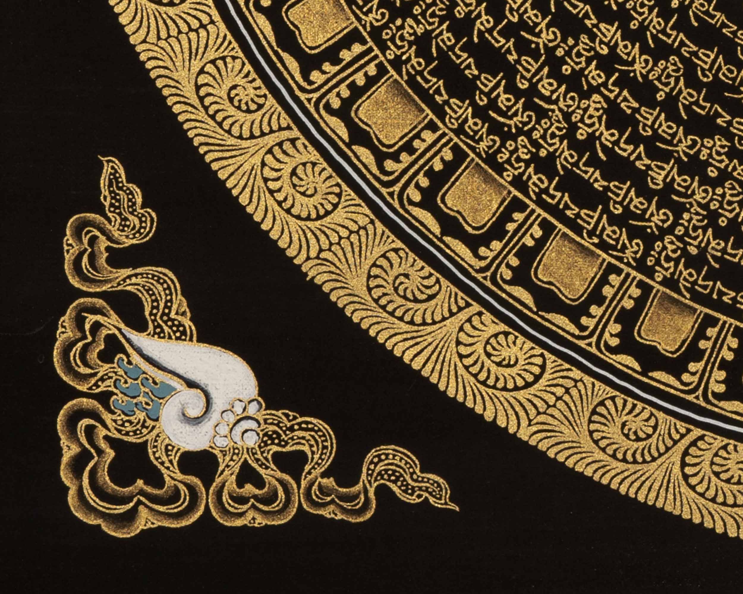 Om Mantra Thangka | Buddhist Traditional Painting | Wall Decoration