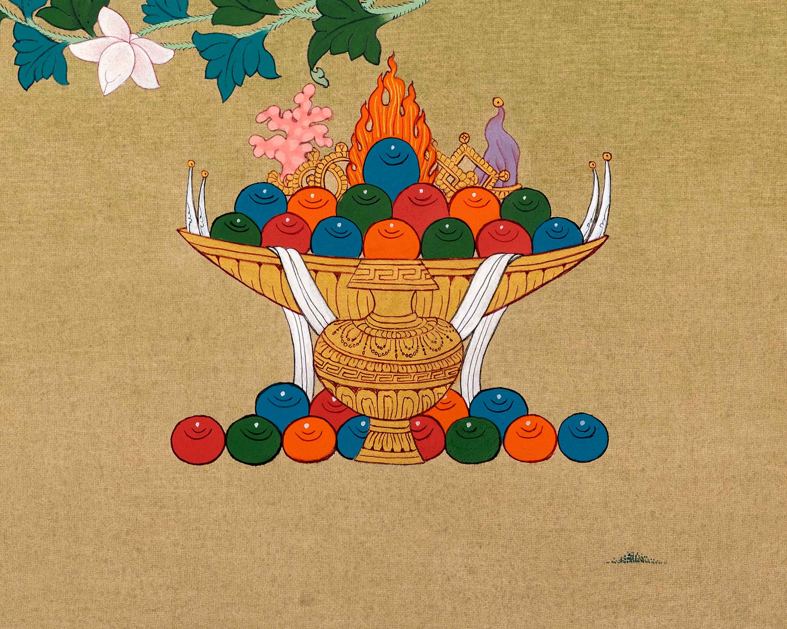 Green Tara Healing Thangka | Traditionally Hand Painted Art