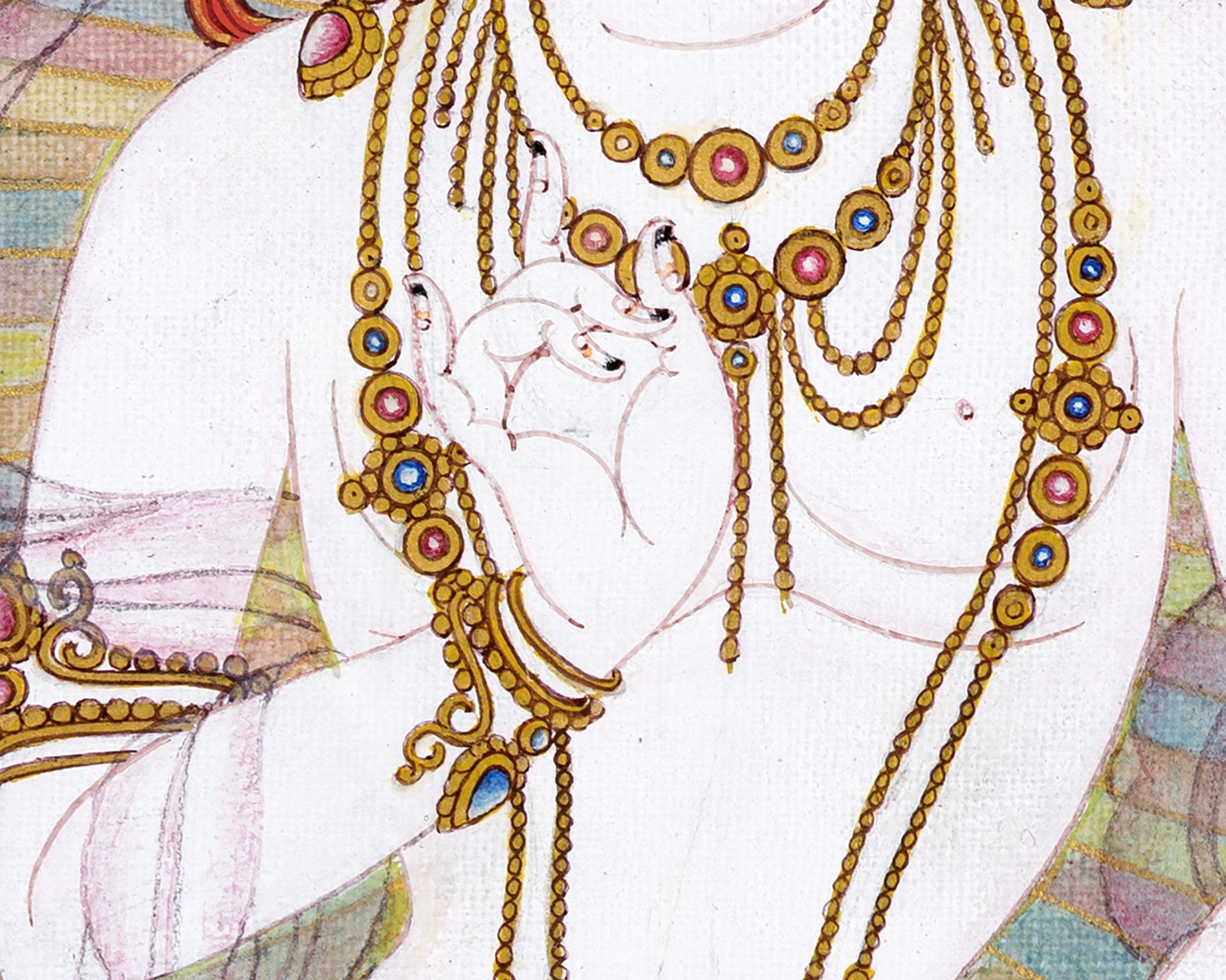 Yeshe Tsogyal | Wisdom Dakini | Handpainted Tibetan Thangka