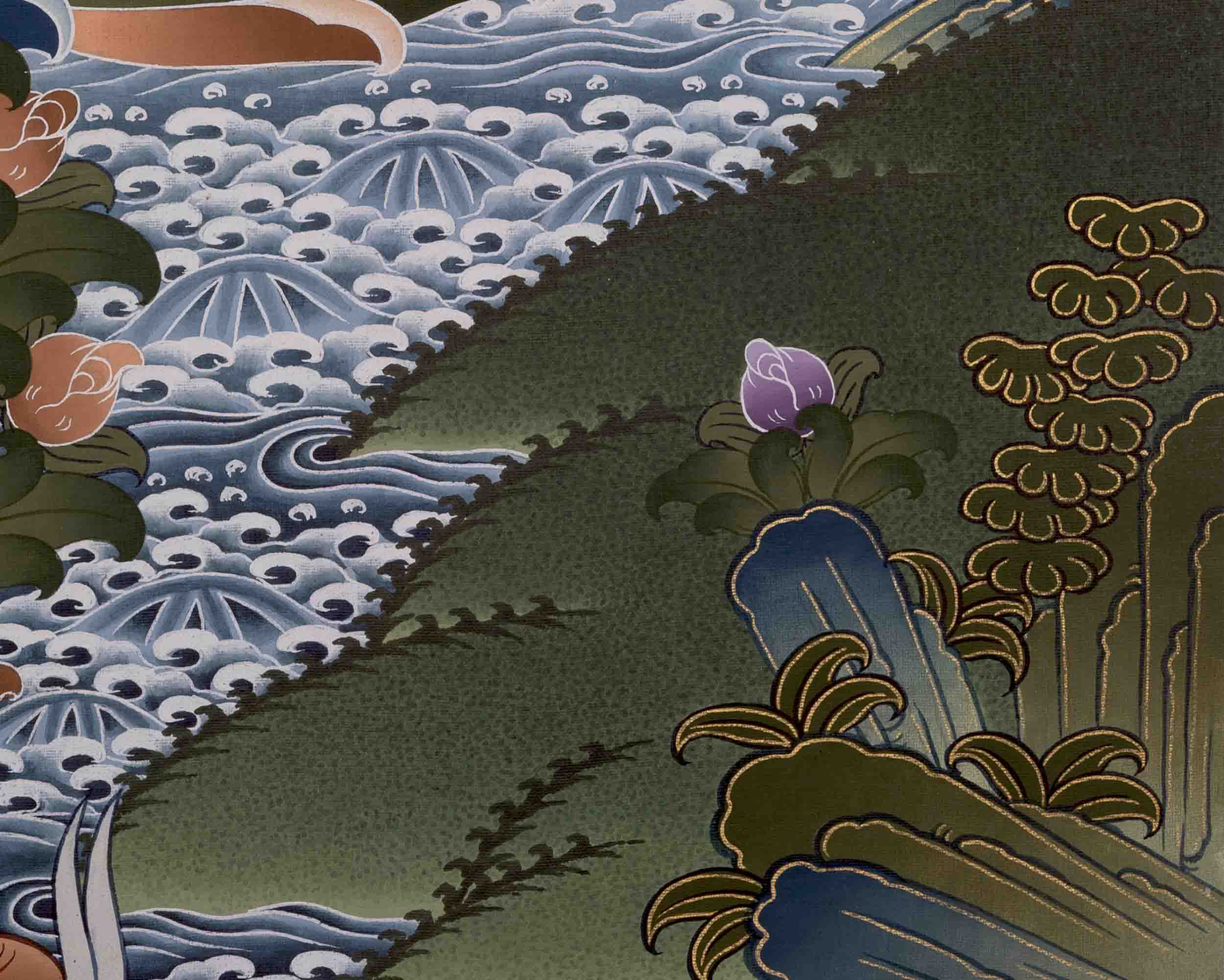 Amitabha Buddha Thangka | Tibetan Traditional Art | Wall Decors