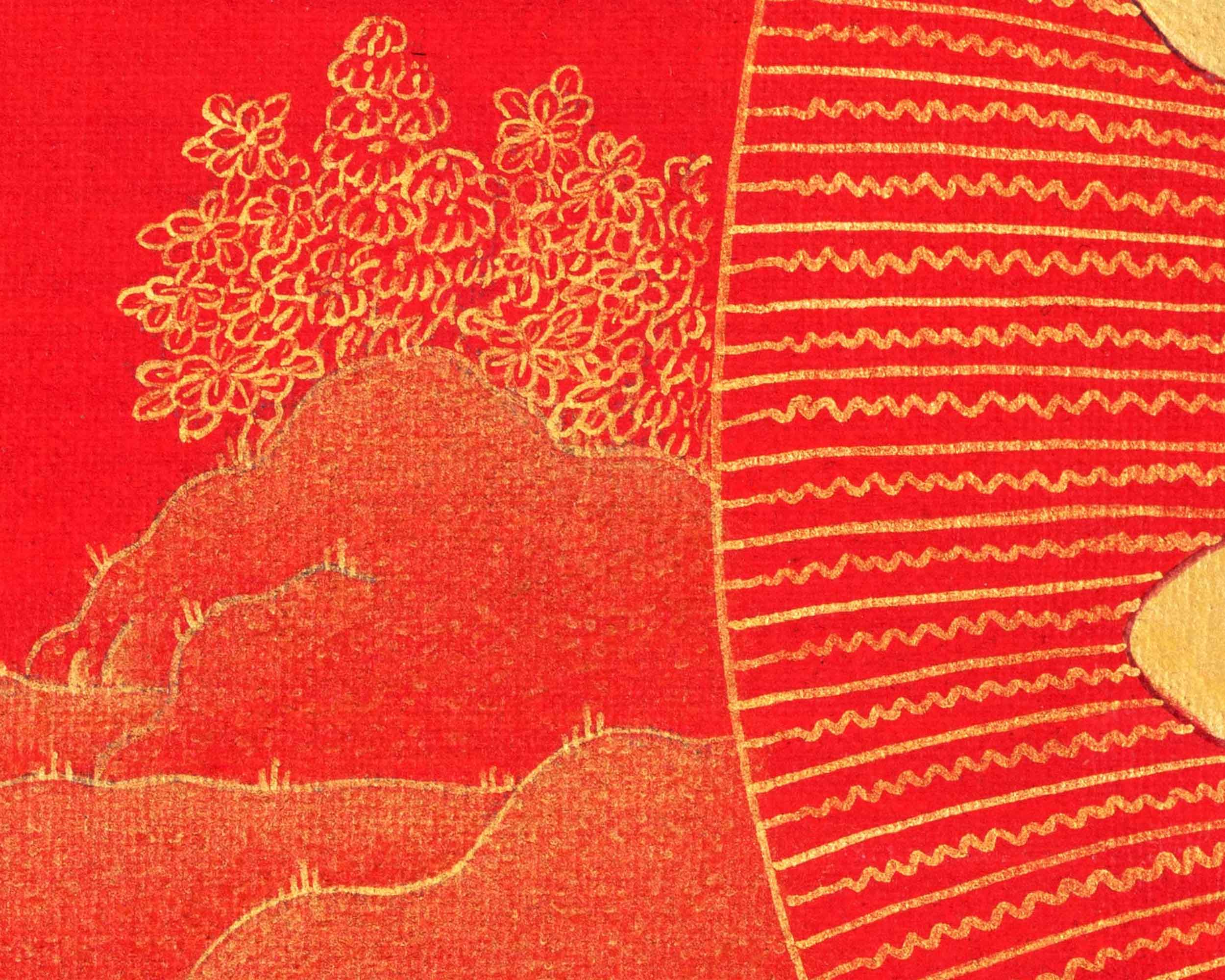 Manjushri, The Buddhist Deity Of Wisdom Thangka | Himalayan Buddhist Sacred Art For Meditation