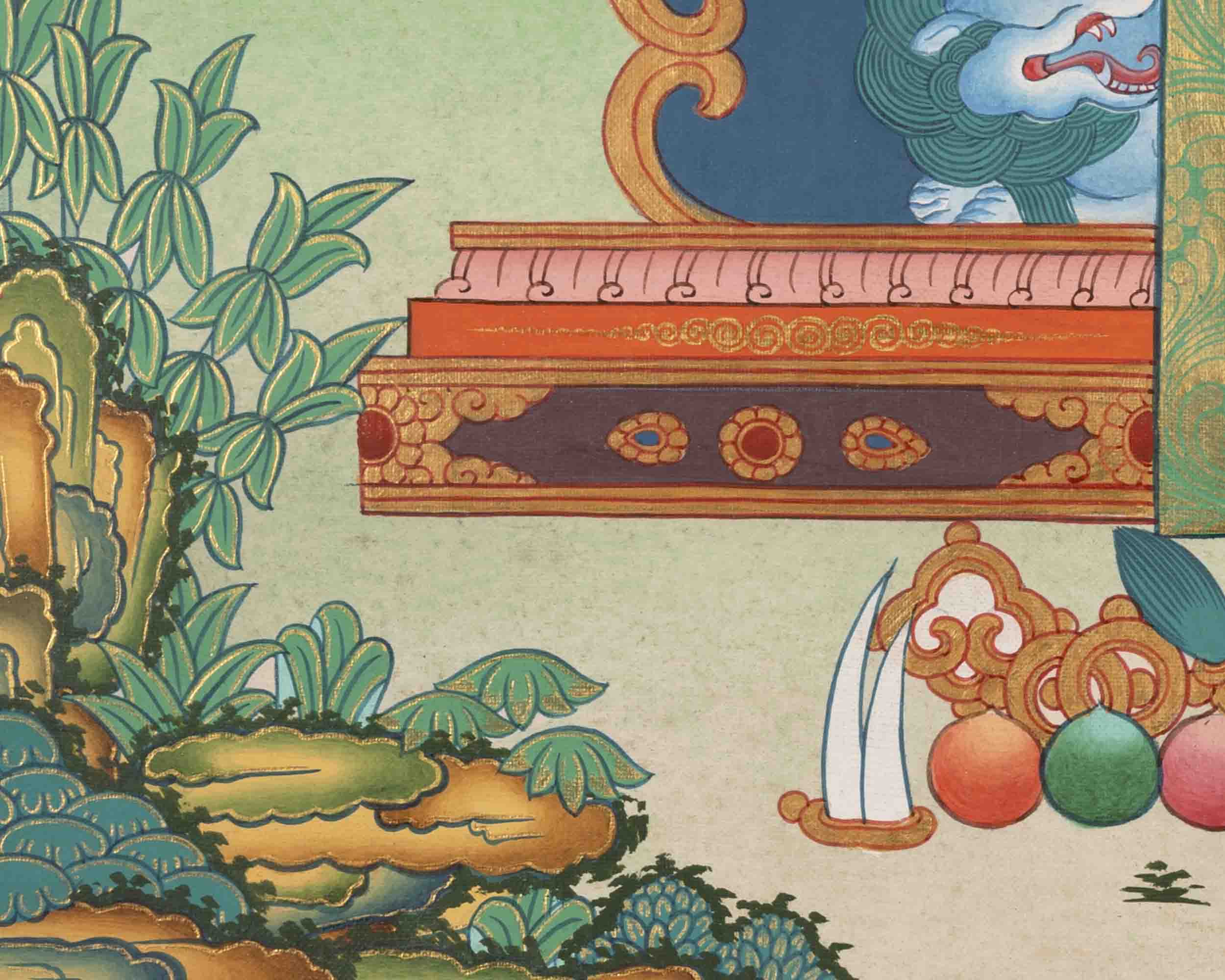 Healing Buddha | Medicine Buddha Thangka | Traditional Buddhist Art