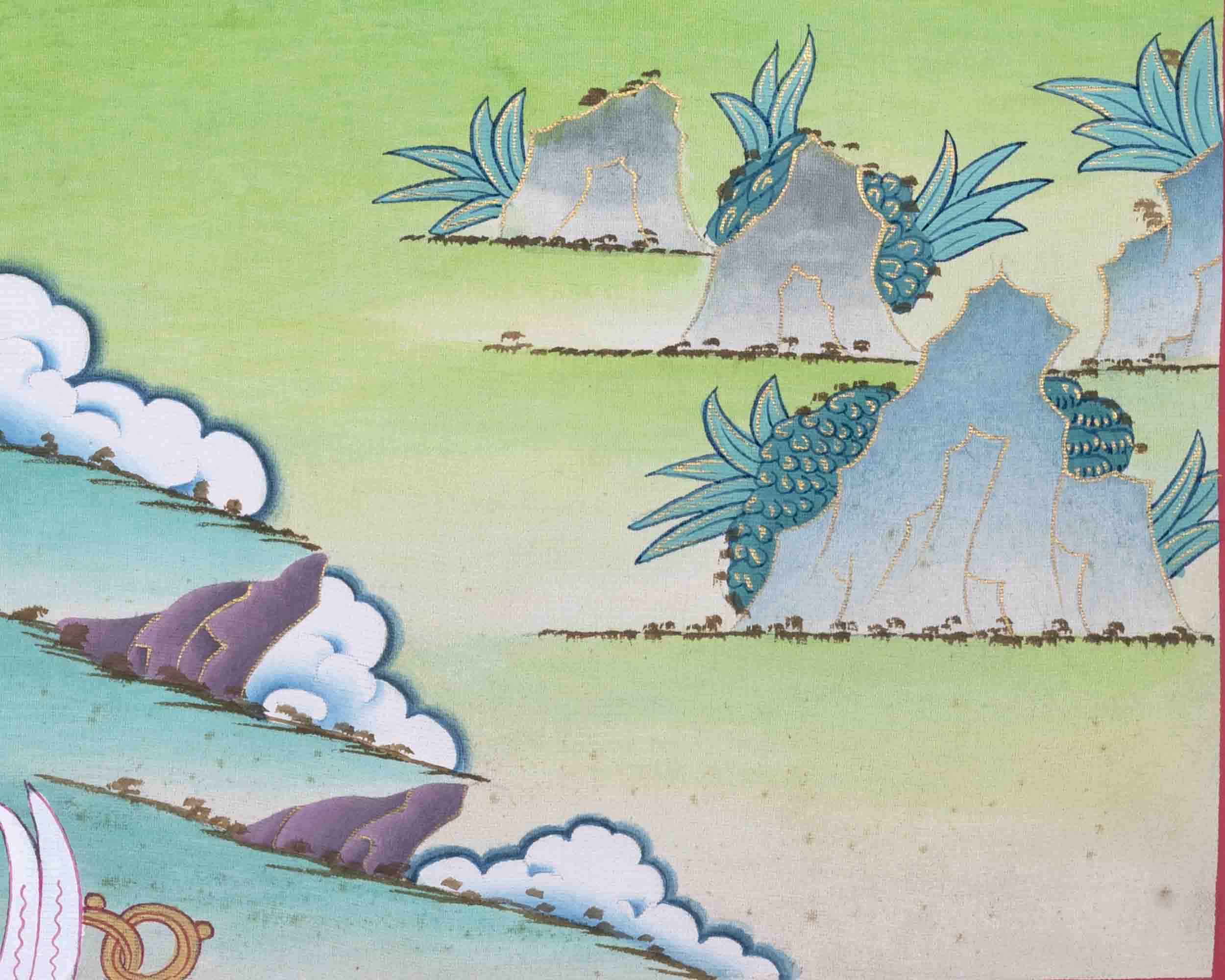Yab Yum Buddha Thangka | Samantabhadra | Traditional Wall Decors
