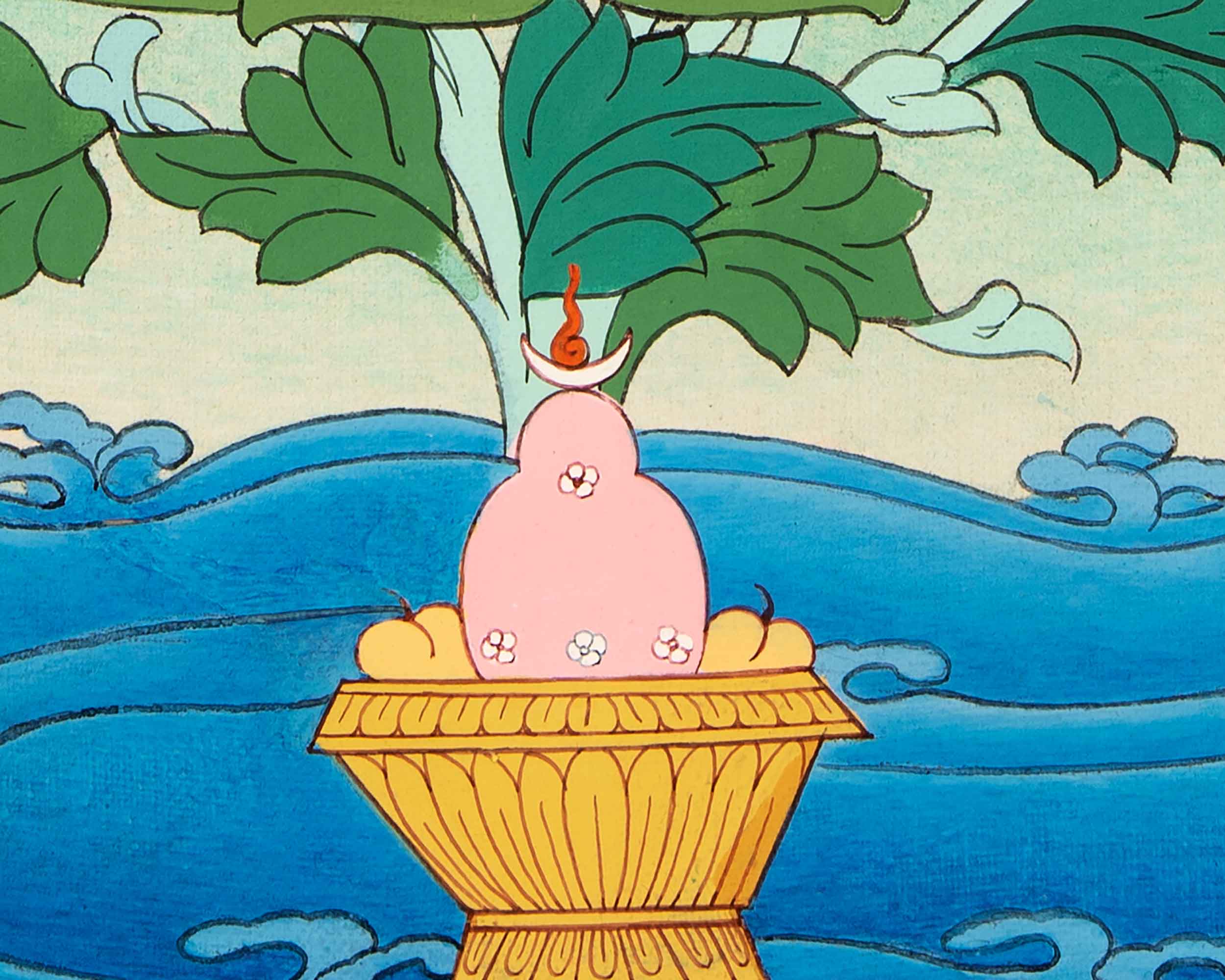 Guru Rinpoche Meditation Thangka | Traditional Buddhist Art