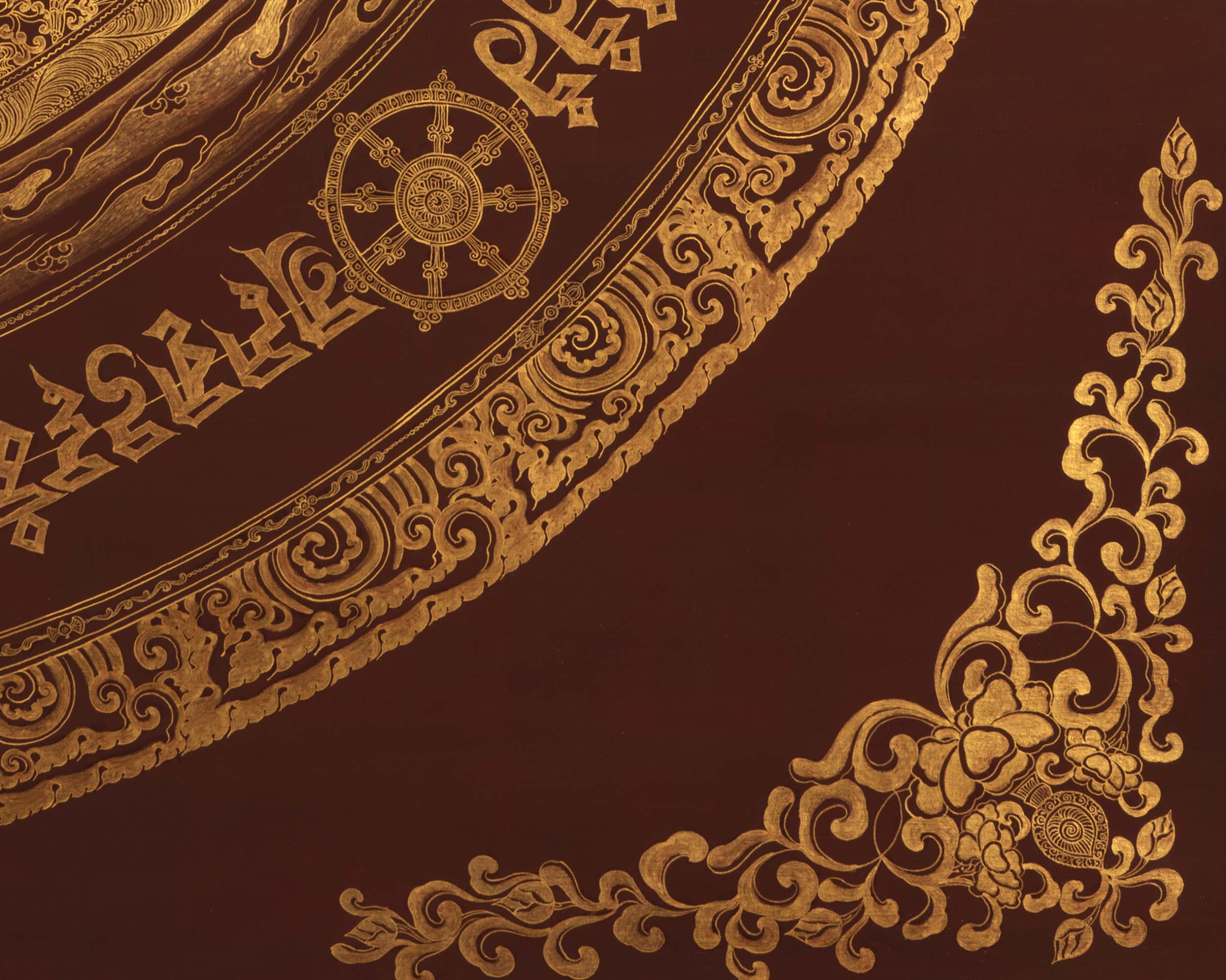 Gold Style Mandala | Buddhist Mandala Thangka