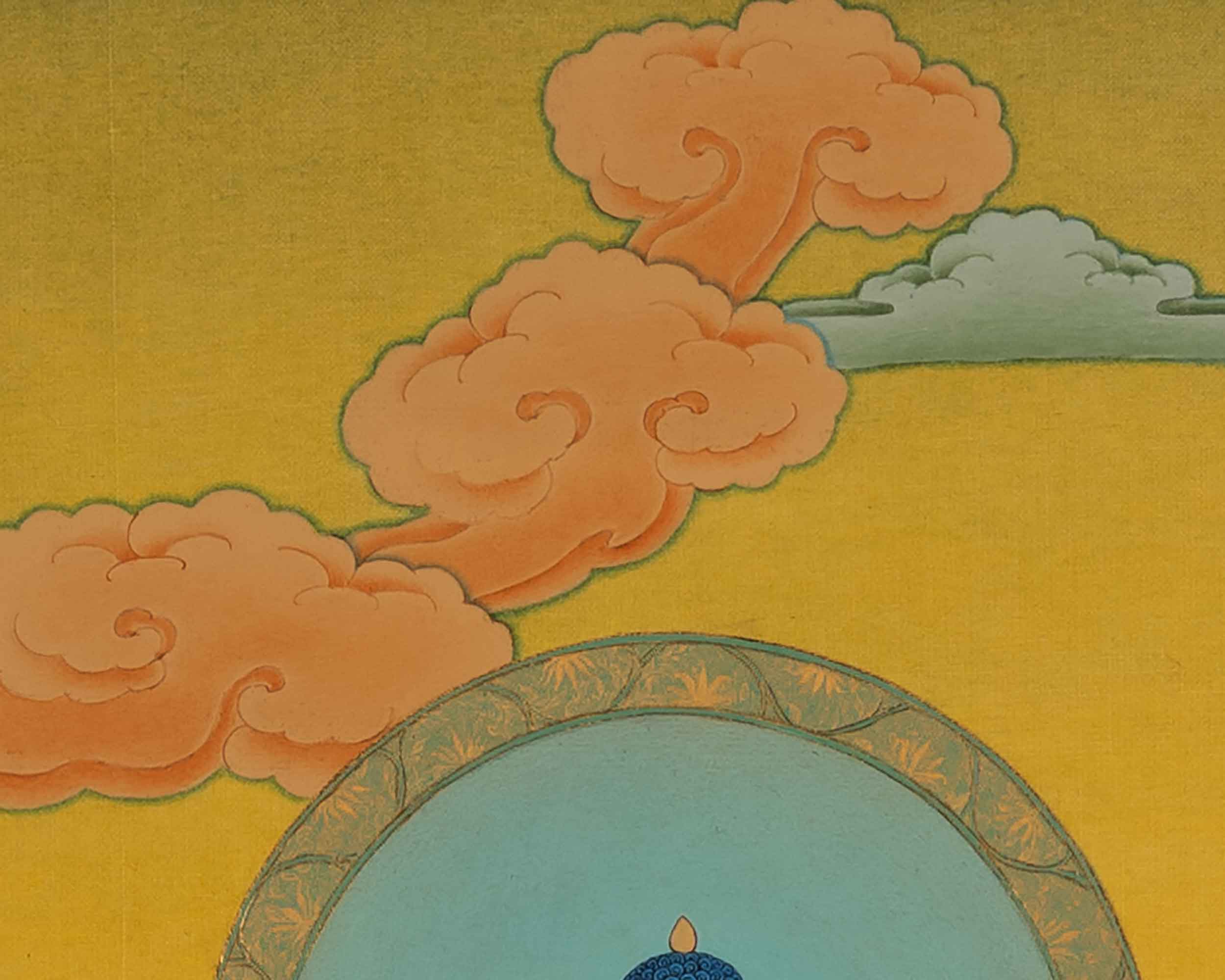 Buddha Gautama Siddhartha Thangka Painting | Traditional Tibetan Bodhisattva Art
