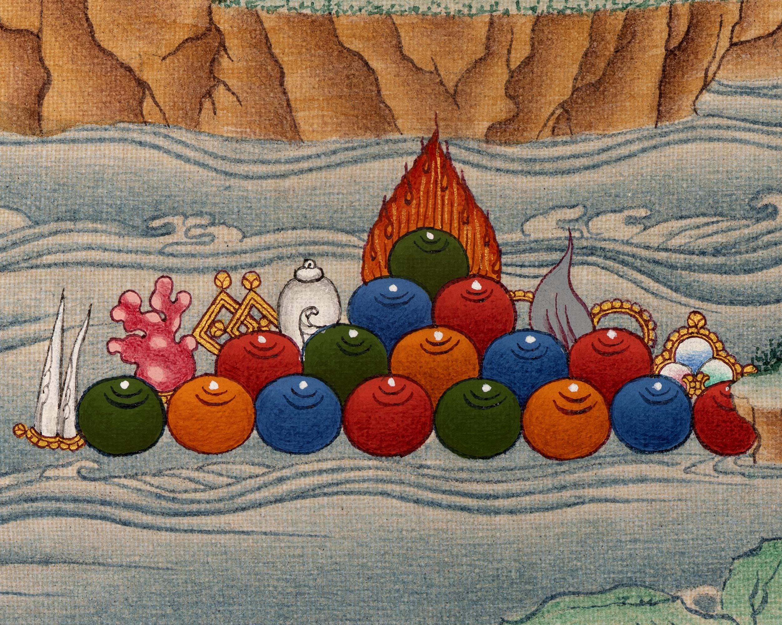 Manjushri Thangka | Traditional Bodhisattva Art