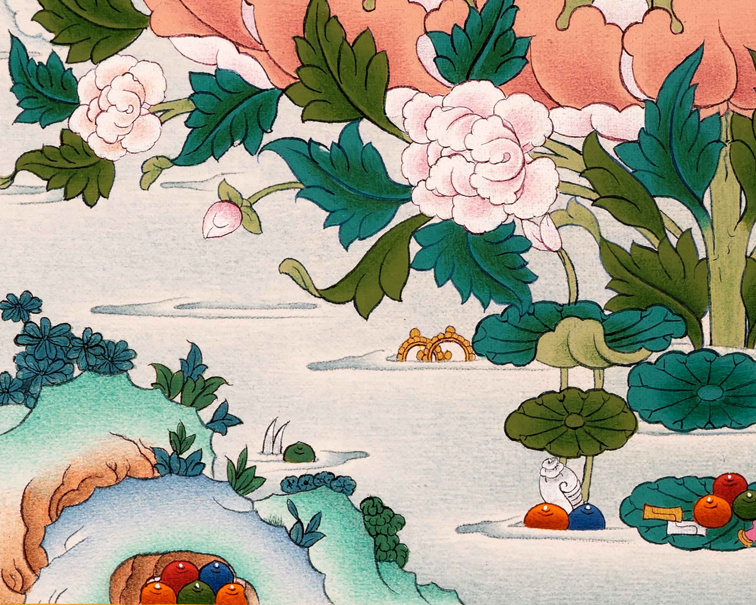 Dakini Mandarva Thangka | Mother Bodhisattva Himalayan Buddhist Deity