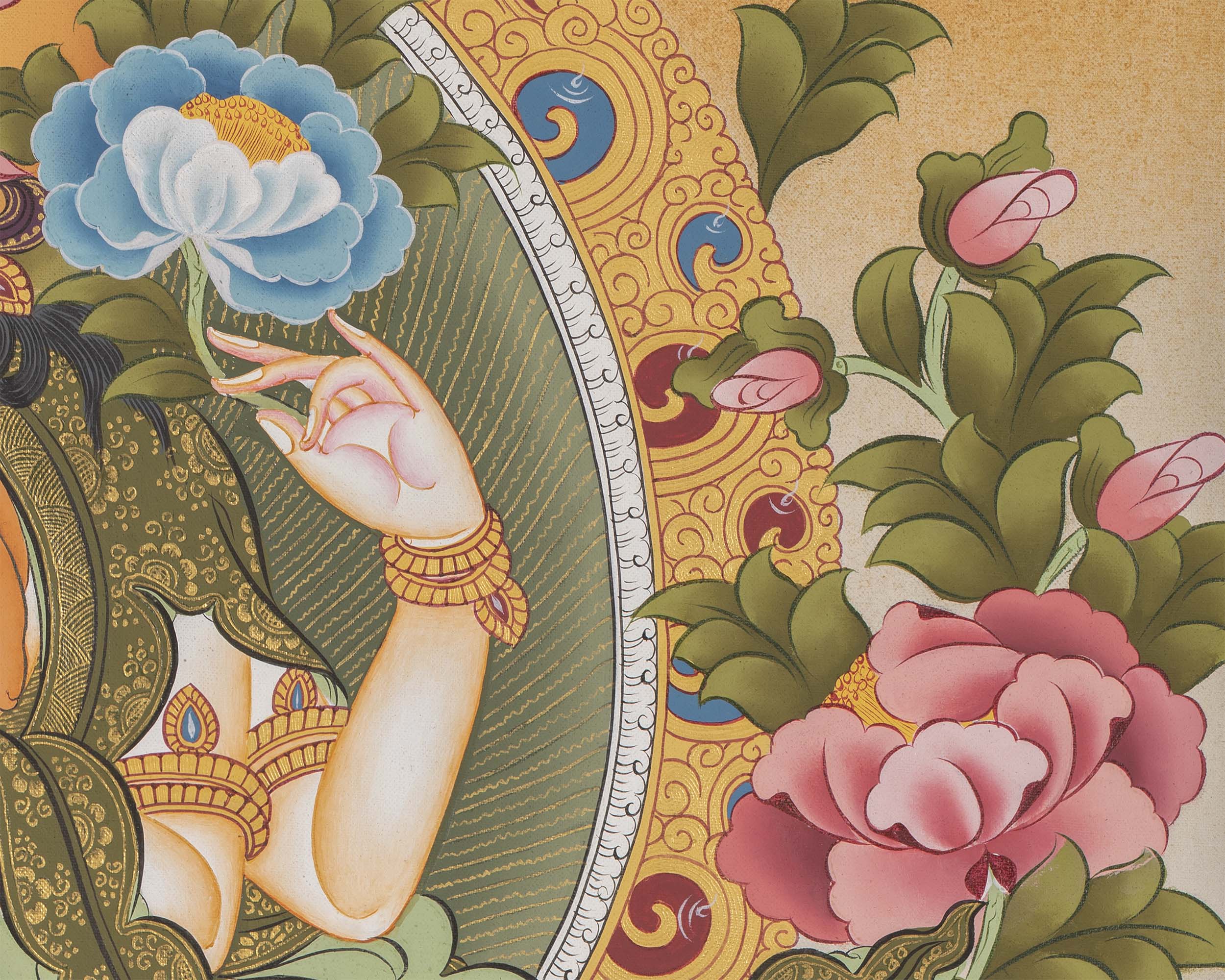 Bodhisattva Avalokiteshvara Tapestry | Chengrezig Thangka
