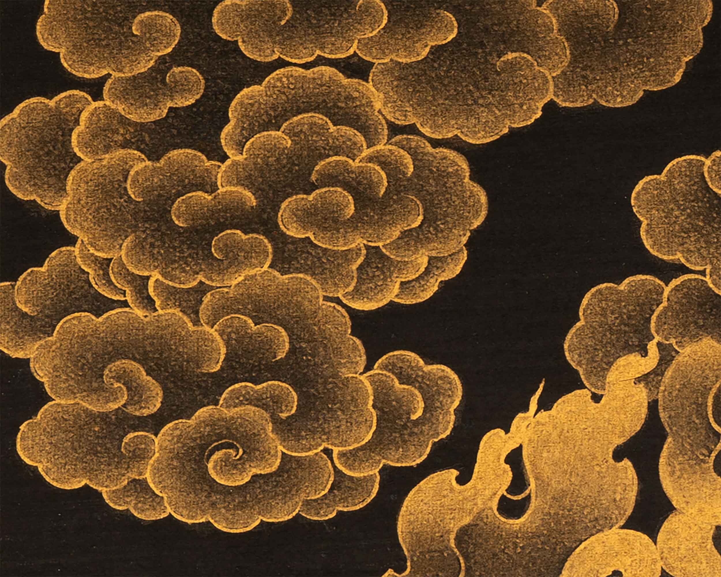 24K Gold Mahakala Bernagchen Thangka | Buddhist Tibetan Art