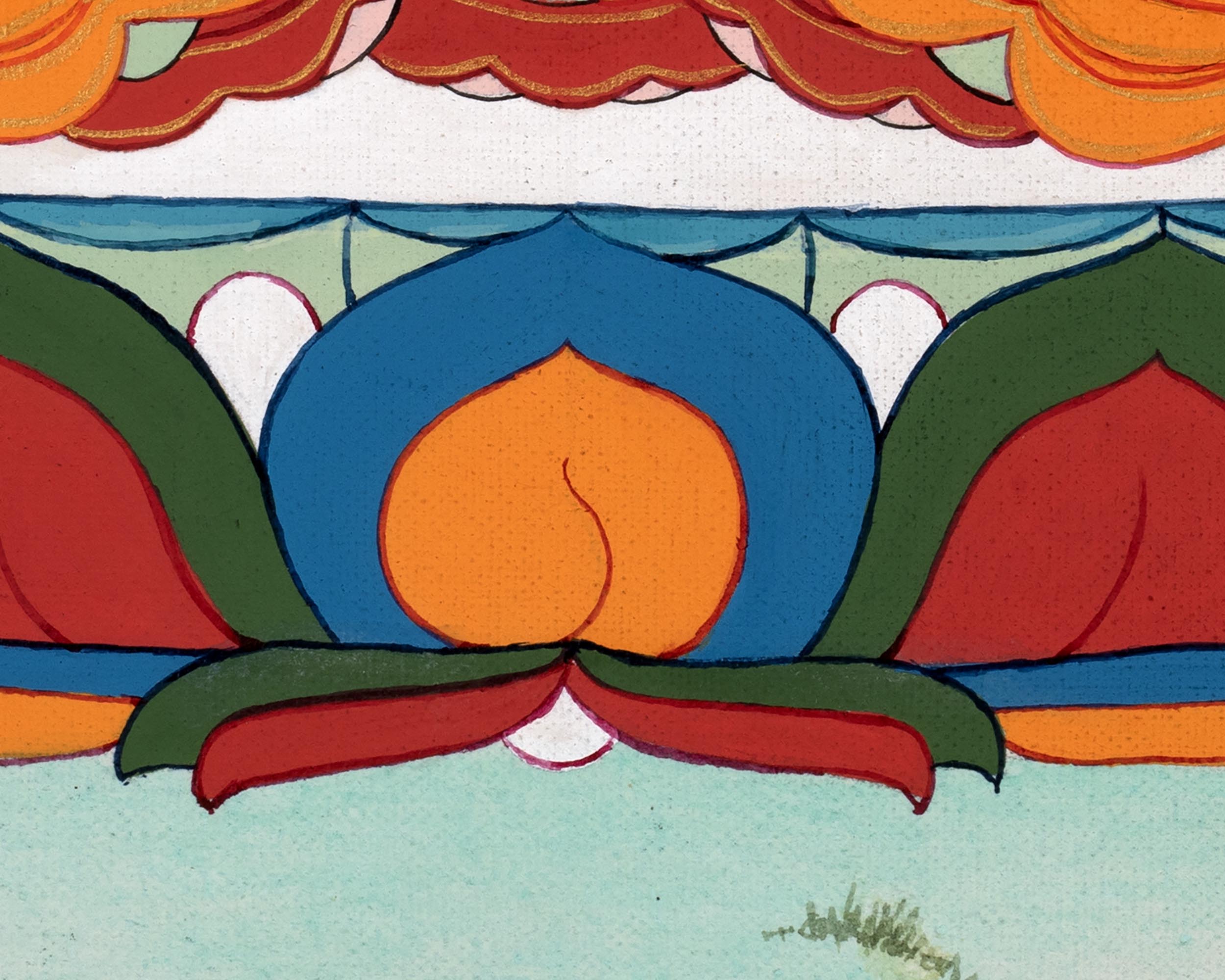 Tibetan Buddha Thangka | Hand Painted Art for Meditation