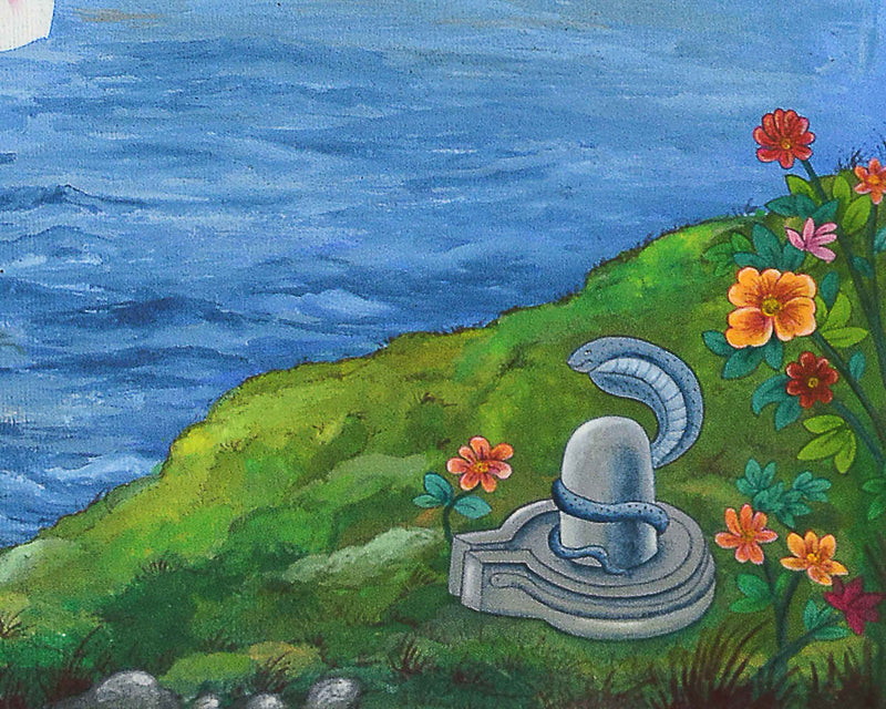 Prosperity God Ganesha Thangka Print | Digital Canvas Print