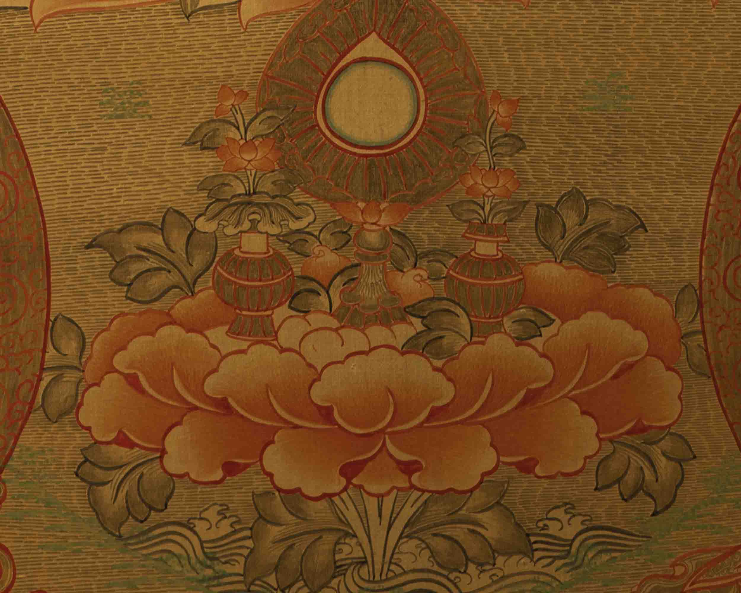 Healing Buddha Thangka | Bhaisajyaguru Thangka | Wall Hanging Decors