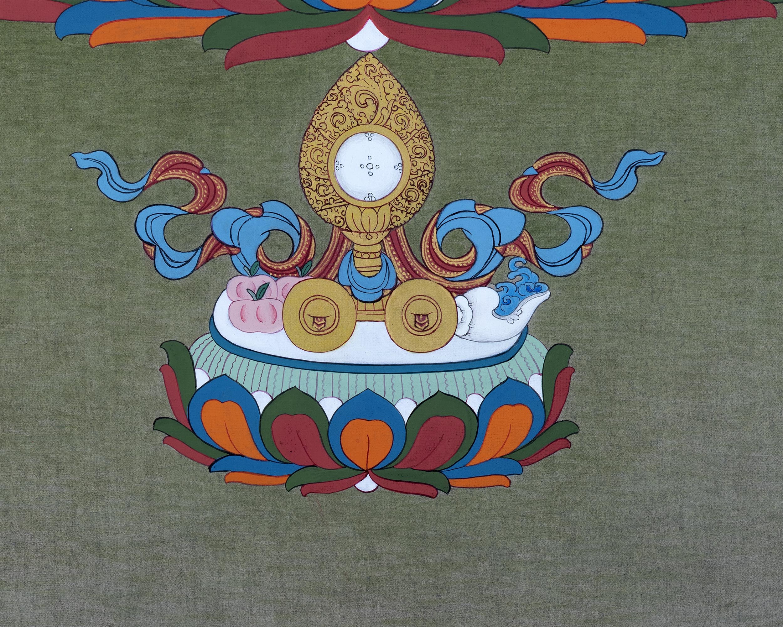 Four Armed Chenrezig Thangka Art | Tibetan Buddhist Deity Of Compassion