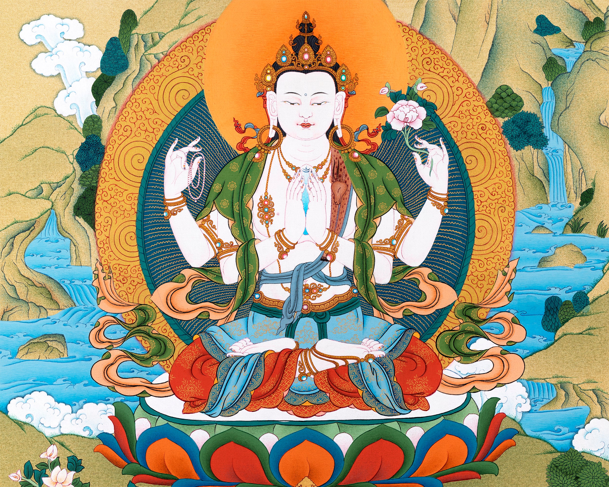 chenrezig thangka