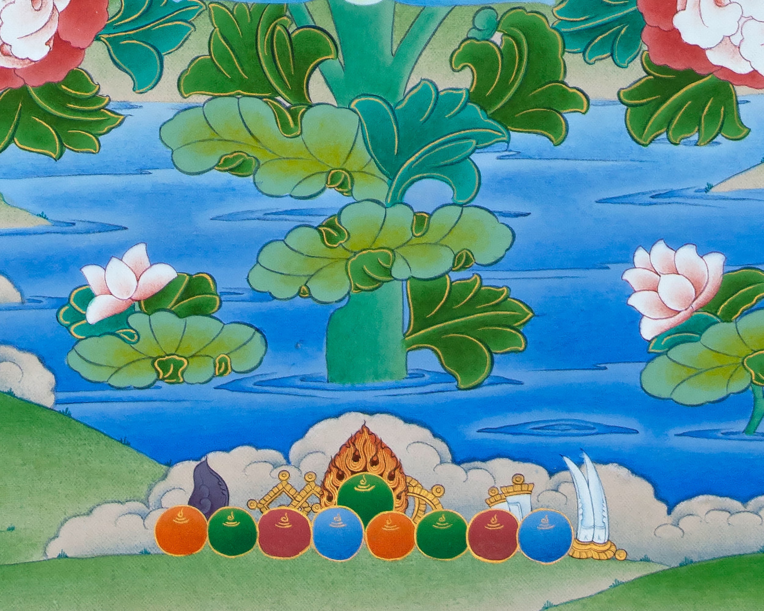 Vajrasattva Thangka| Tibetan Buddhist Art