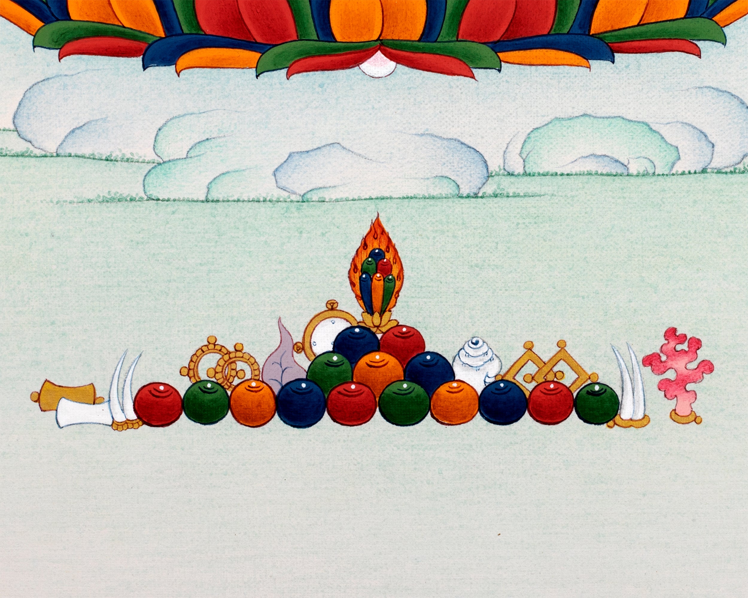 The Medicine Buddha | Tibetan Thangka Painting