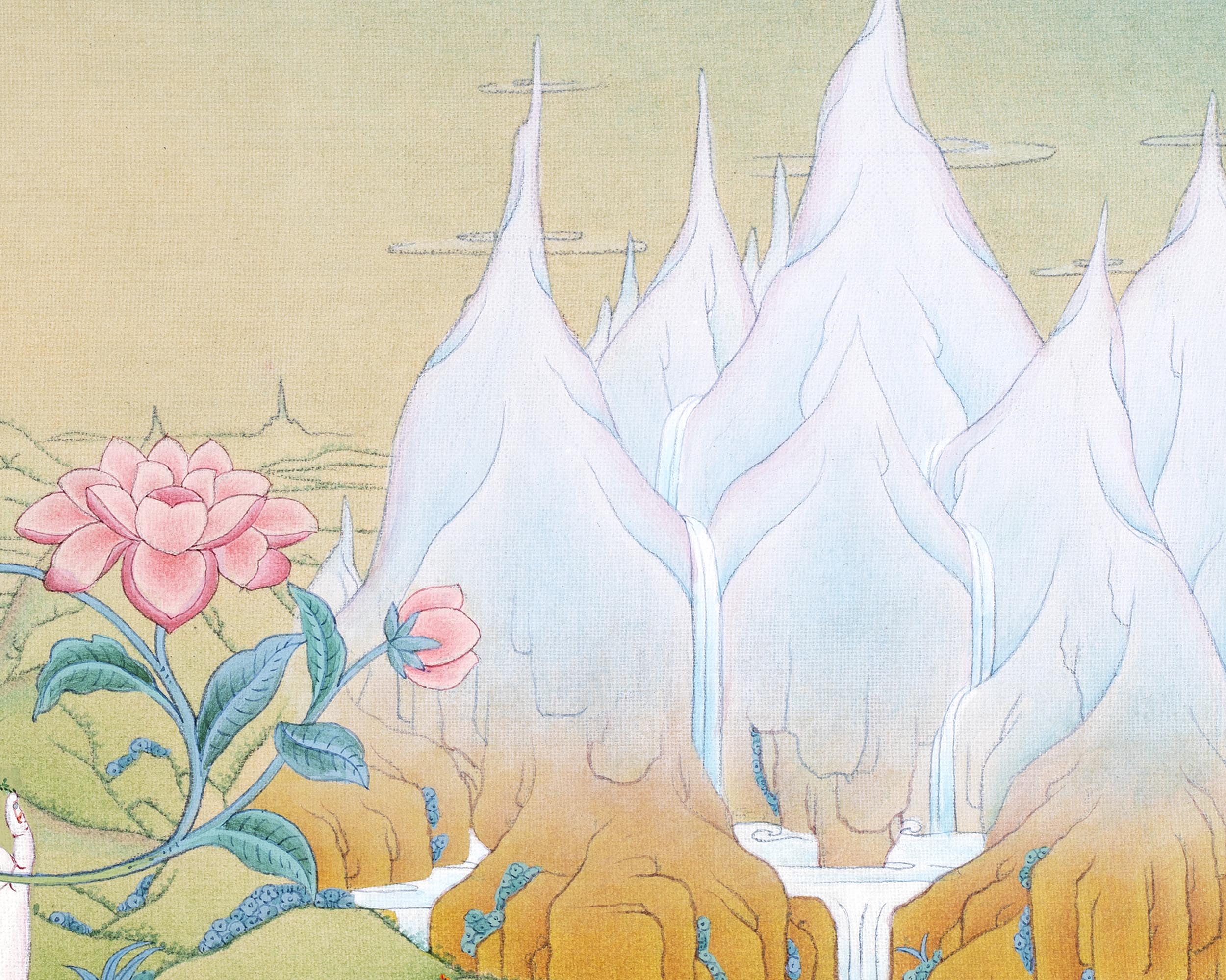 Bodhisattva Thangka | Avalokiteshvara, Manjushri, Vajrapani | Traditional Tibetan Art