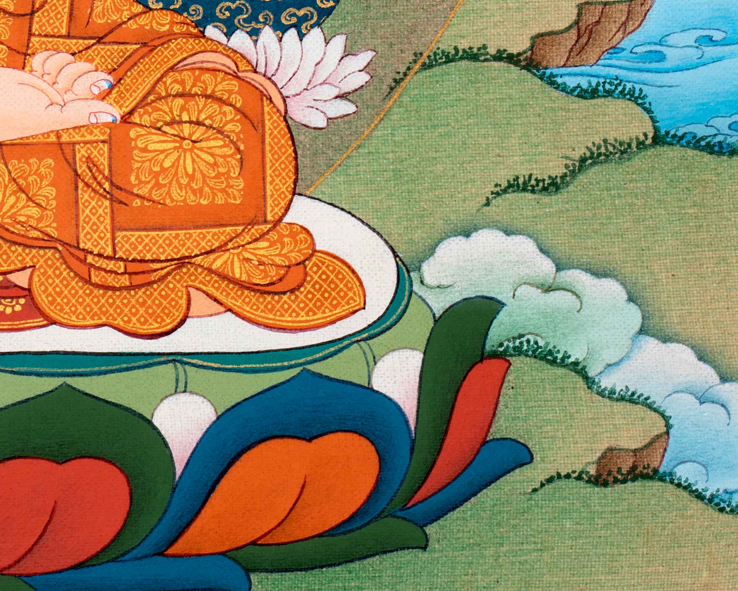 Kadampa Meditation Thangka | Sacred Art for Daily Practice