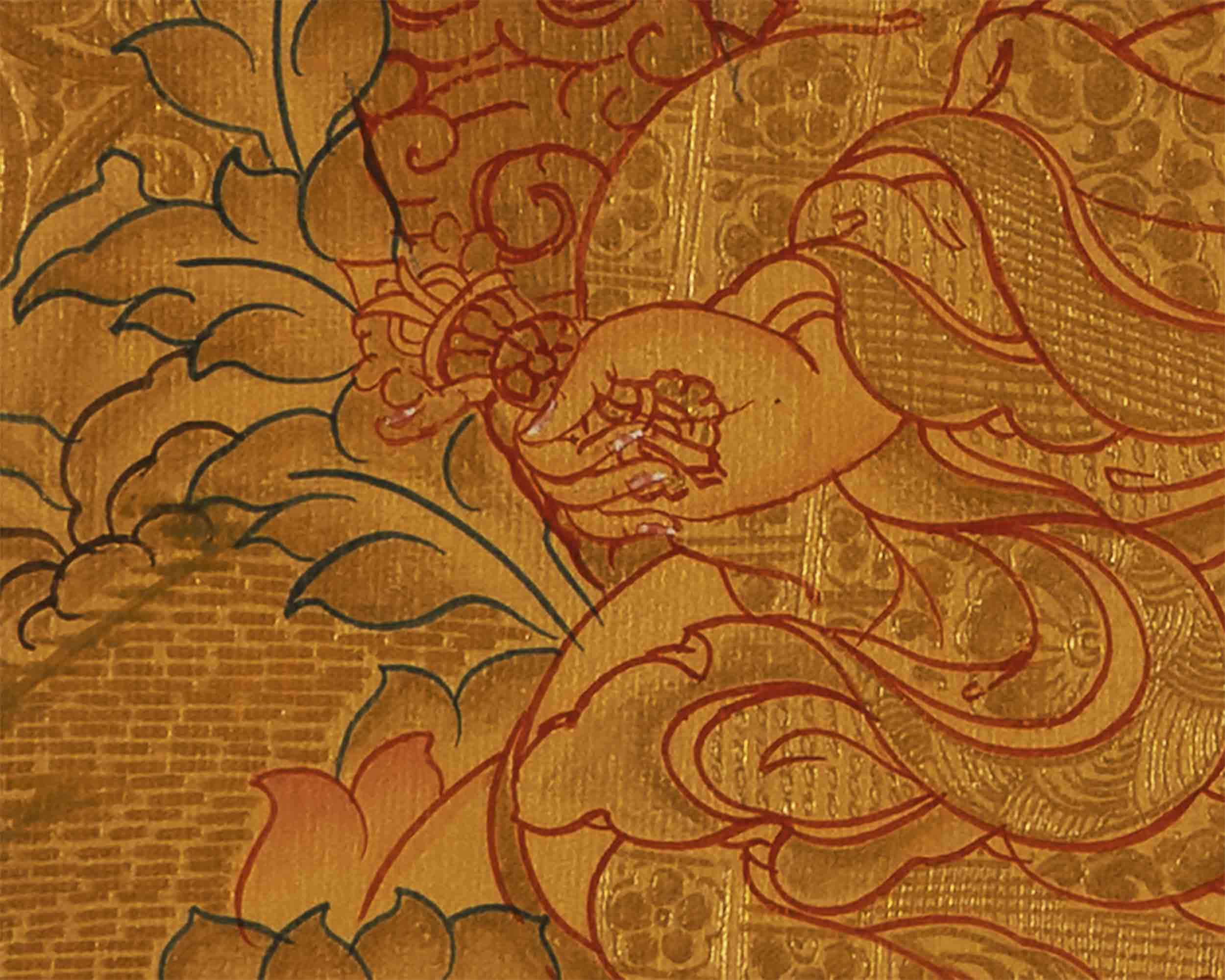 Guru Rinpoche Thangka | Wall Hanging Decor | Religious Art