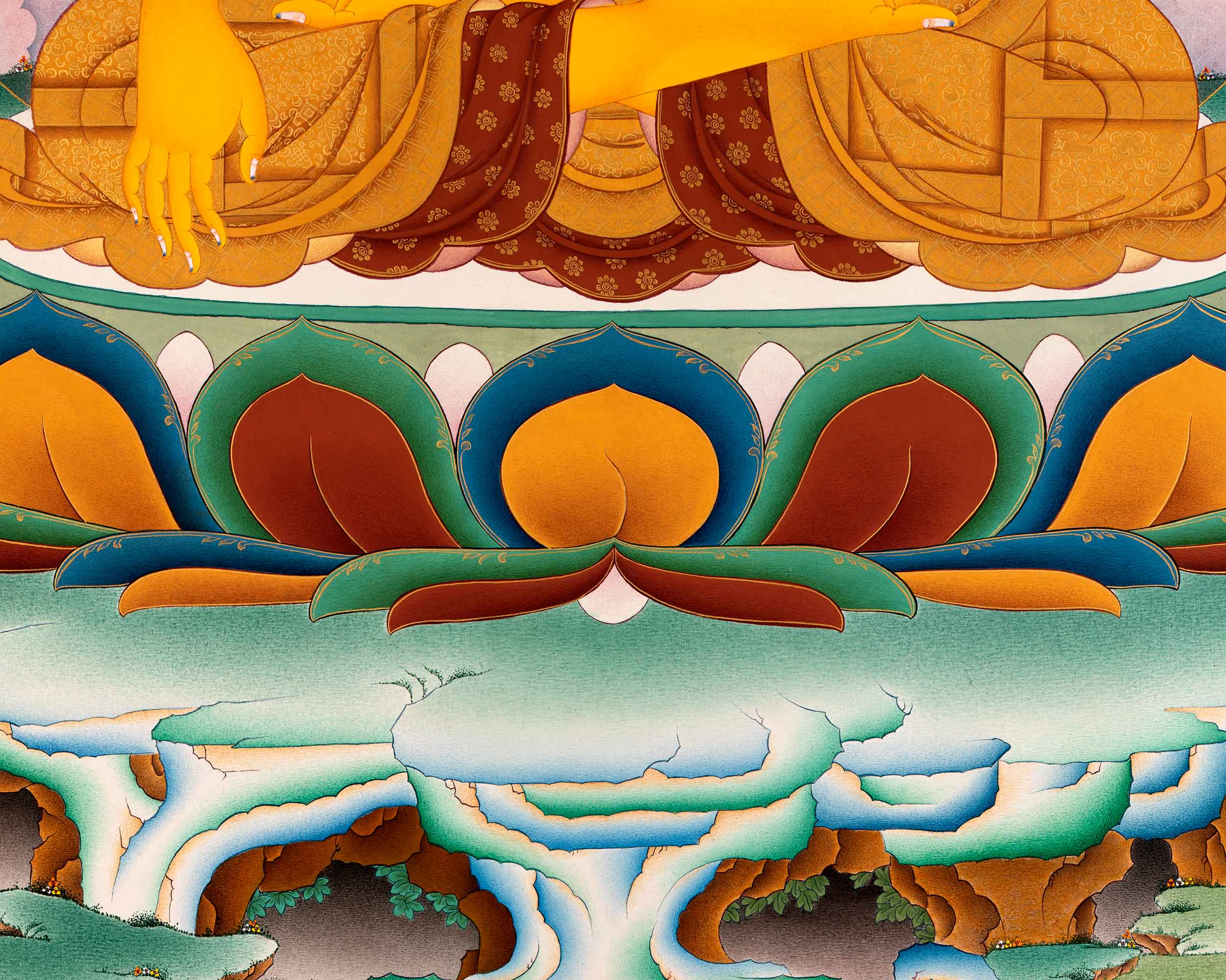 Exclusive Shakyamuni Buddha Thangka | Traditional Tibetan Art