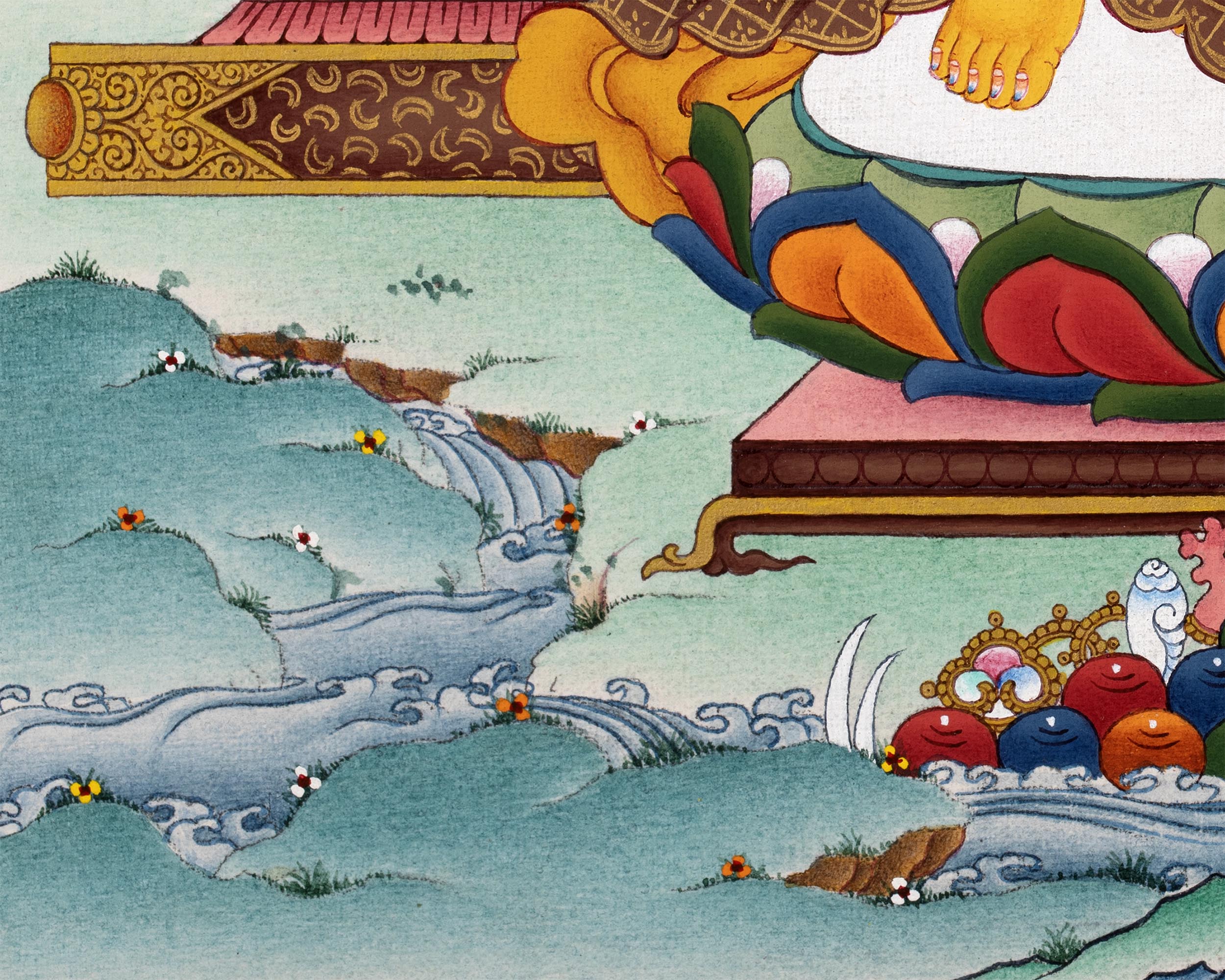 Maitreya Buddha | Traditional Himalayan Art | Exquisite Future Buddha Art